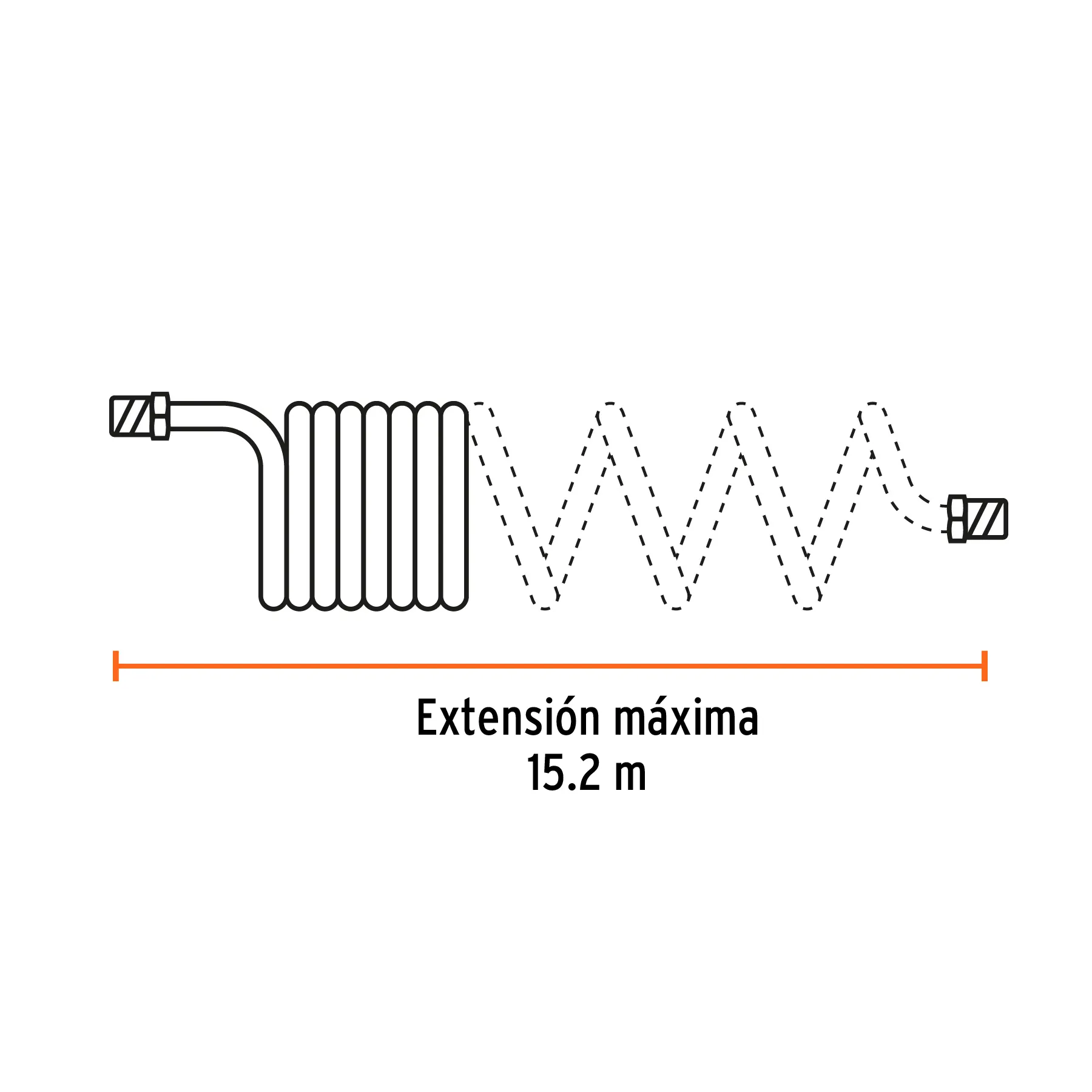 Manguera para compresor 15.2 m Truper