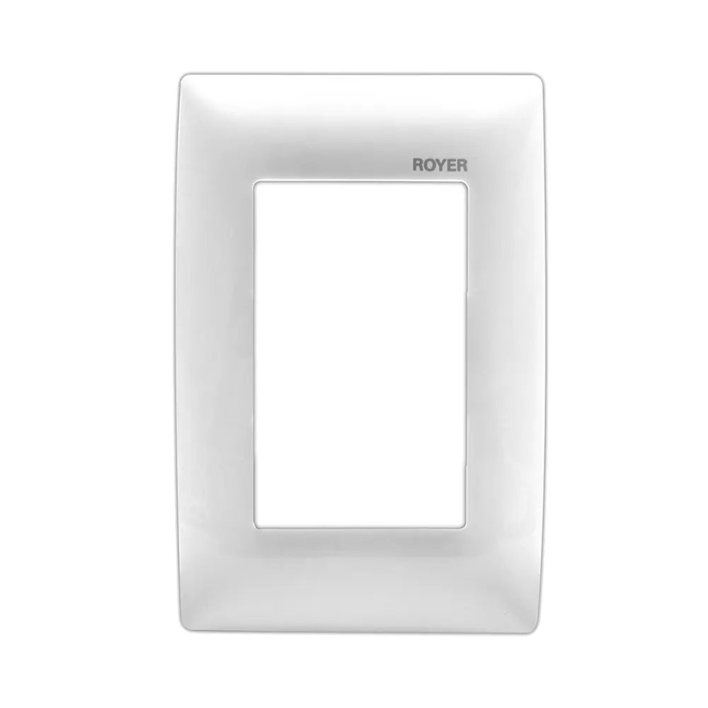 Placa sencilla Blanca 3 Modulos Royer