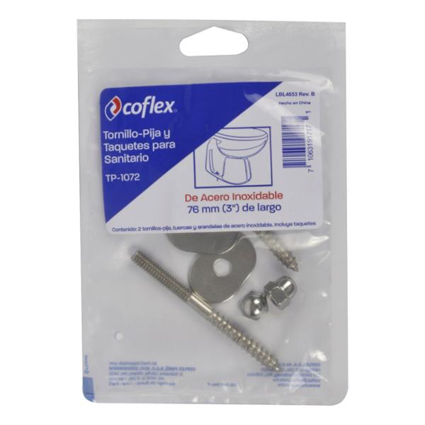 Pijas para WC 3 " Coflex Acero Inoxidable