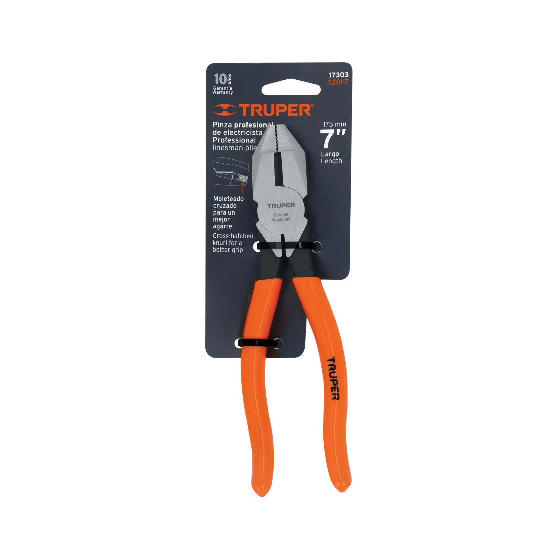 Pinzas de electricista 7 " Truper PVC Uso rudo