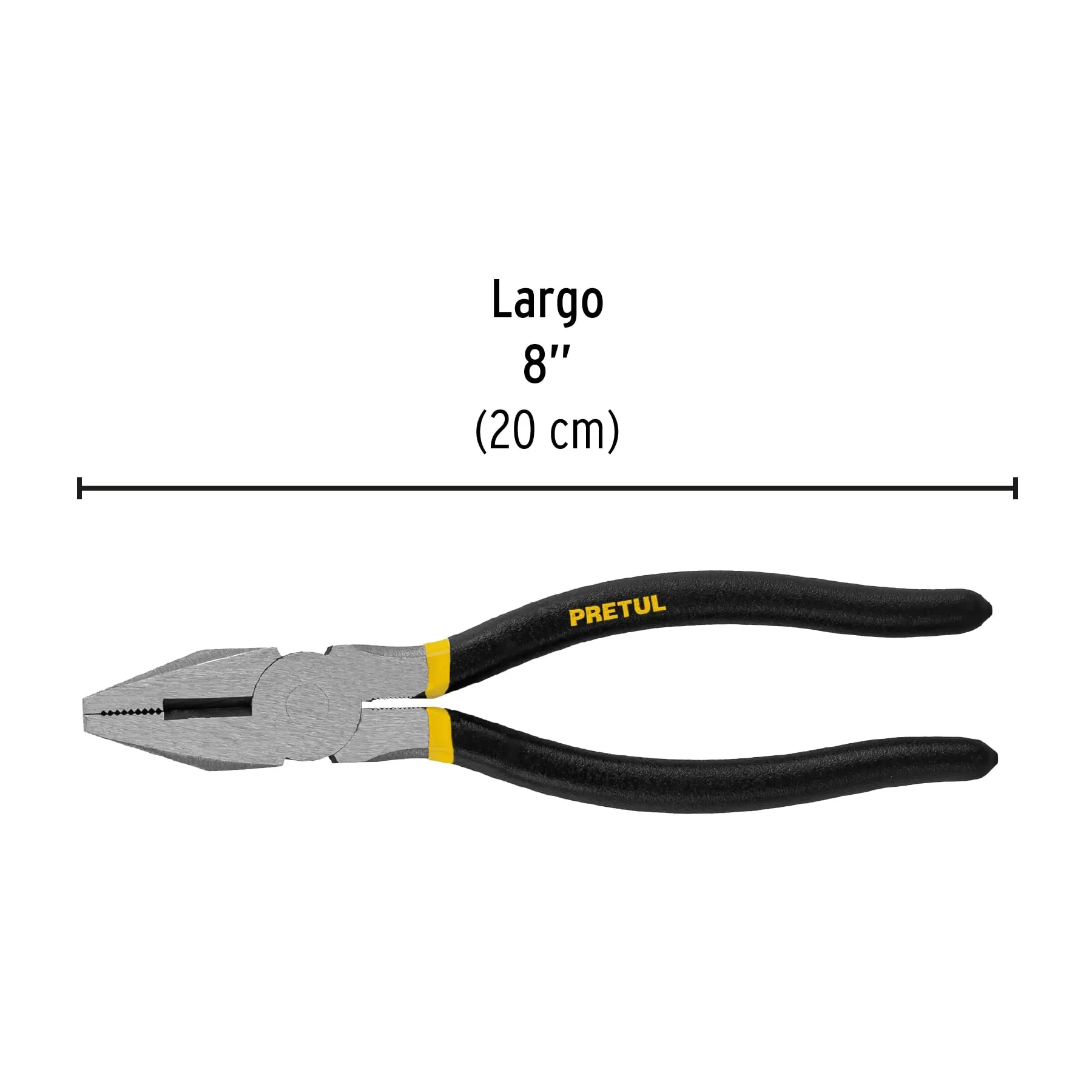 Pinzas de electricista 8 " Pretul PVC