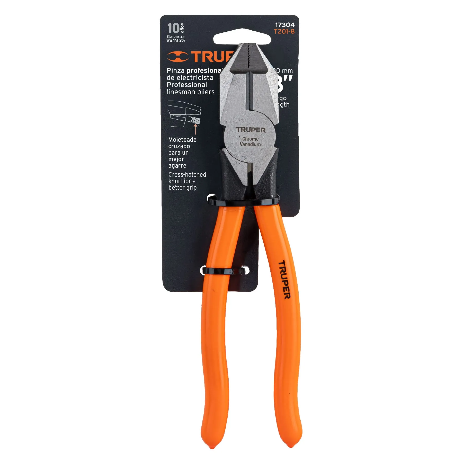 Pinzas de electricista 8 " Truper PVC Uso rudo