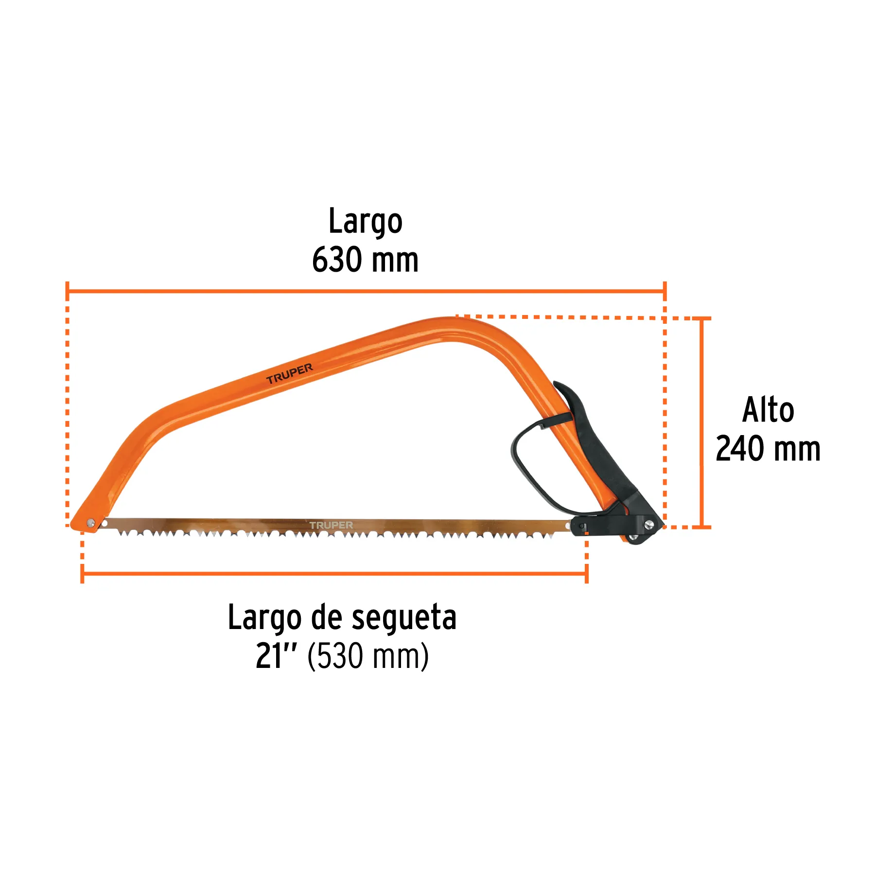 Arco jardinero de acero 21 " Truper