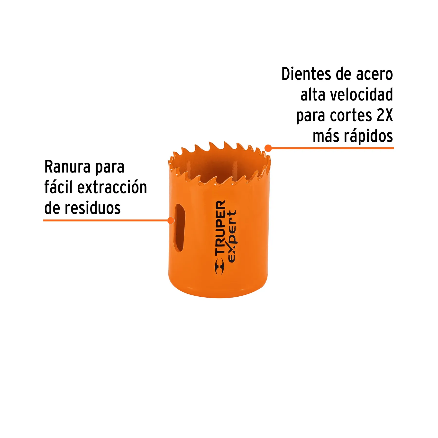 Brocasierra 1-9/16 " (40 mm) Truper Bimetalica