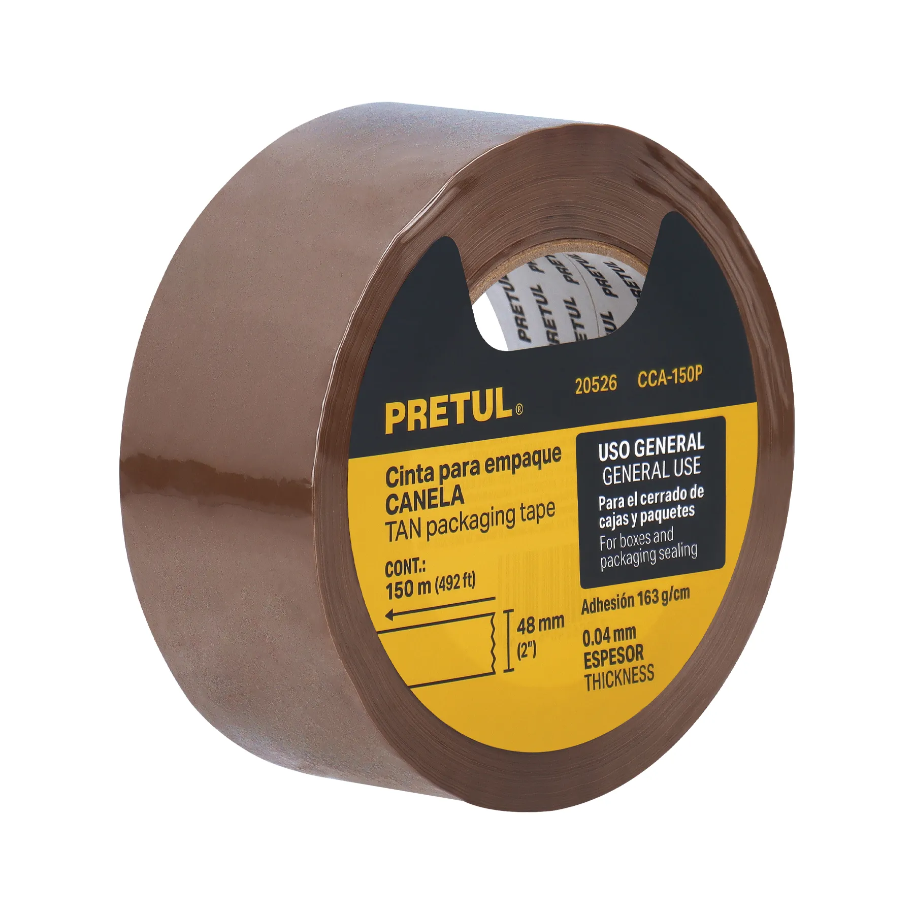 Cinta de empaque Canela 150 m Pretul