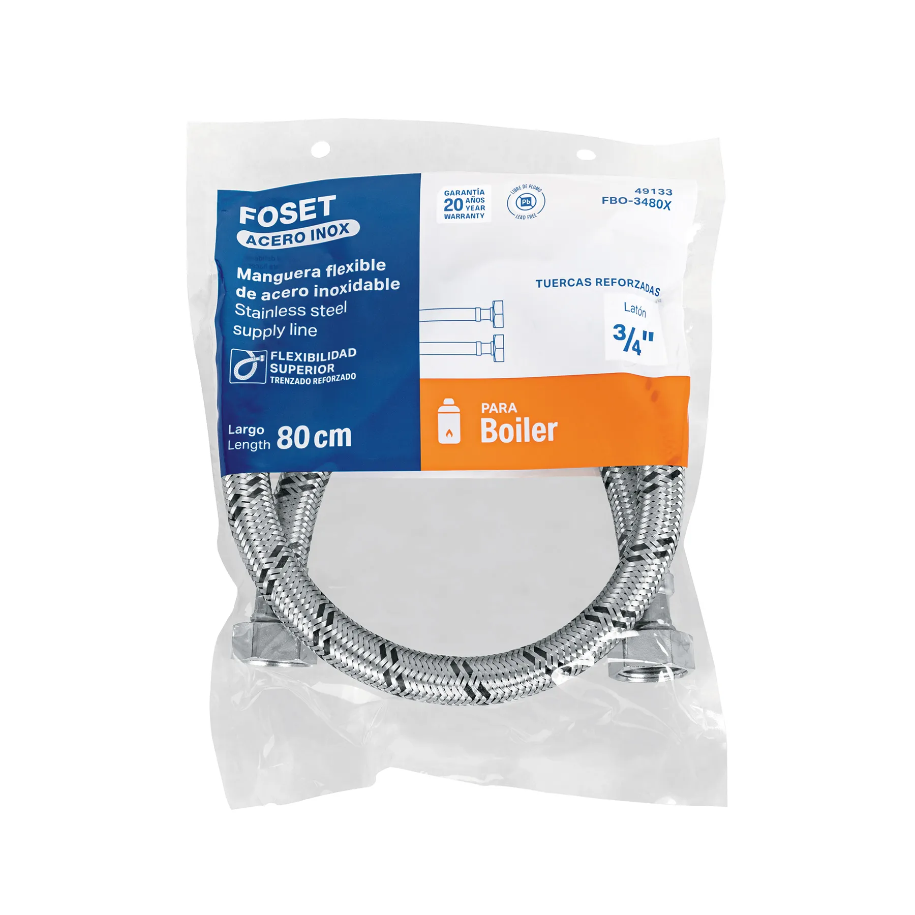Manguera flexible para boiler