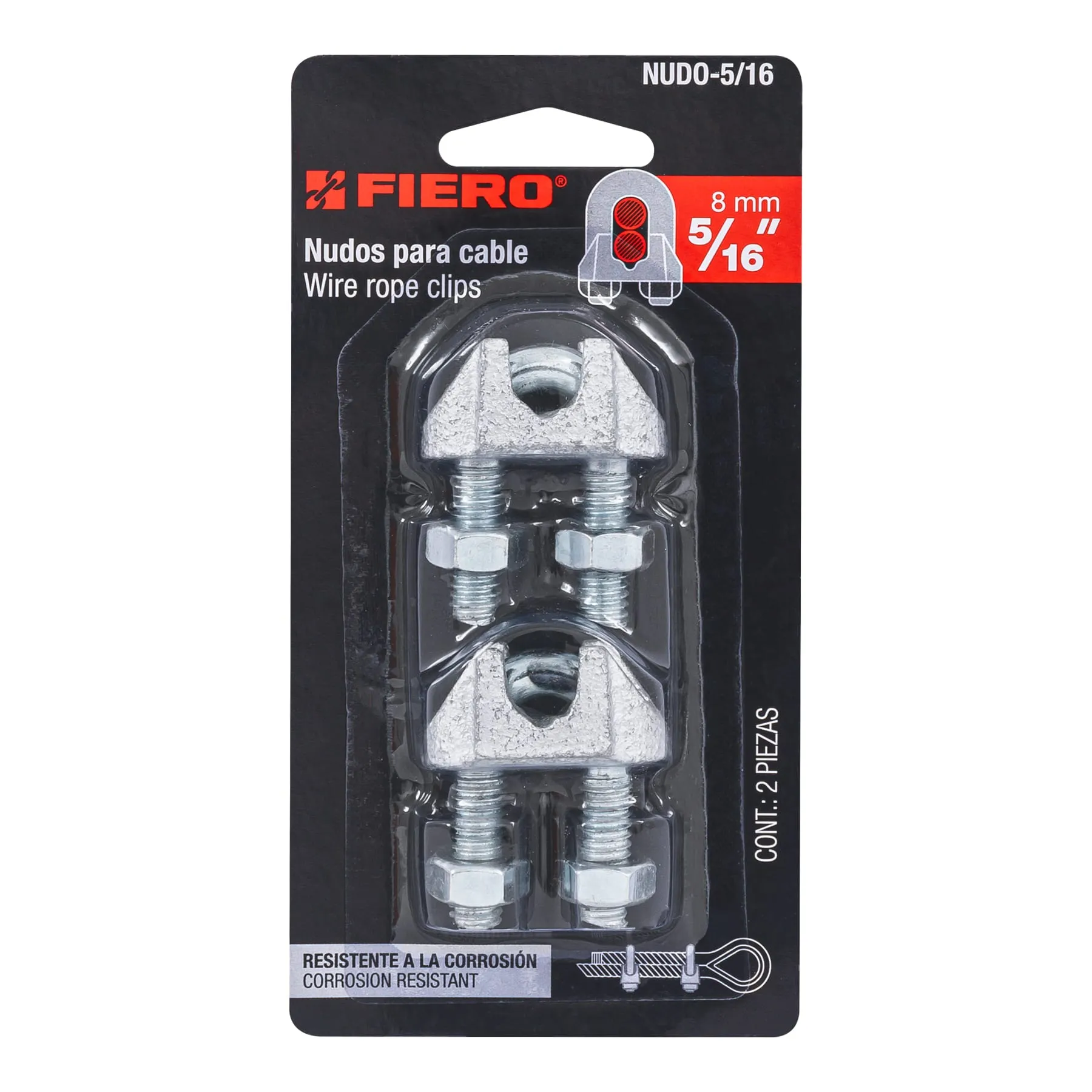 Nudo para cable de acero