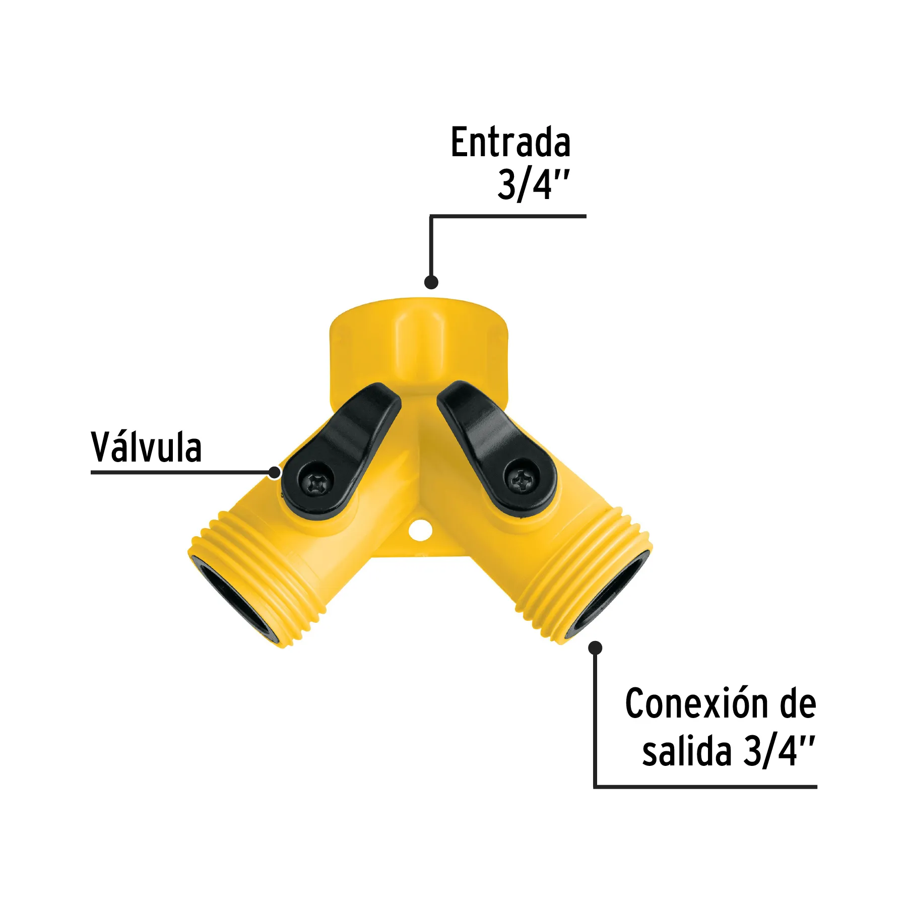 Conector Y para manguera Pretul Plastico