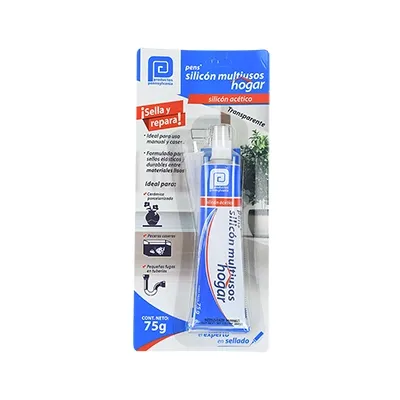 Silicón (Sellador) Transparente Pens Tubo (125 ml) Multiusos