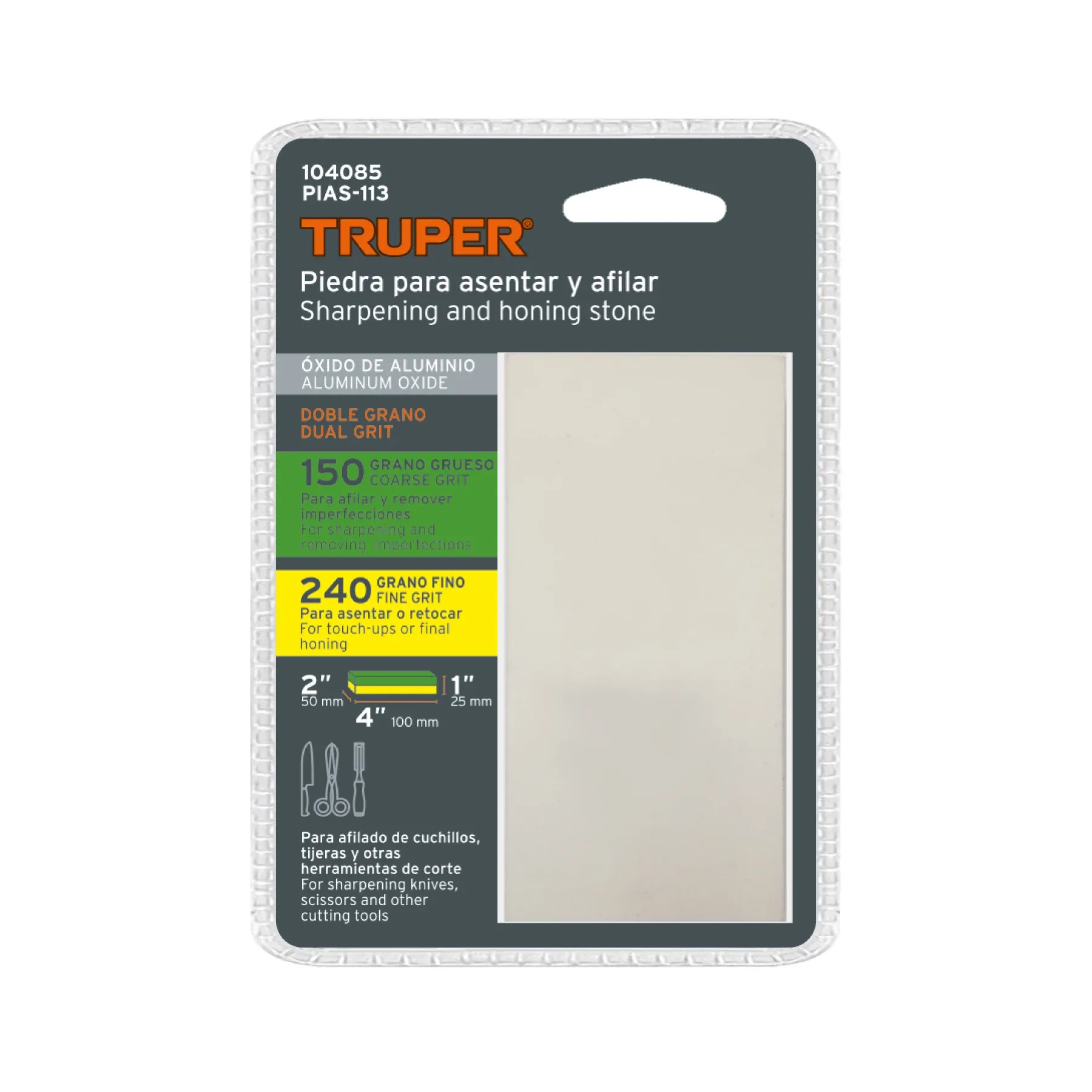 Piedra para asentar 4 " Truper