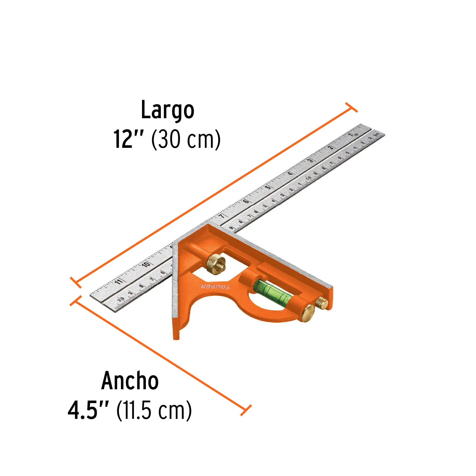 Escuadra 12 " (30 cm) Truper De combinacion