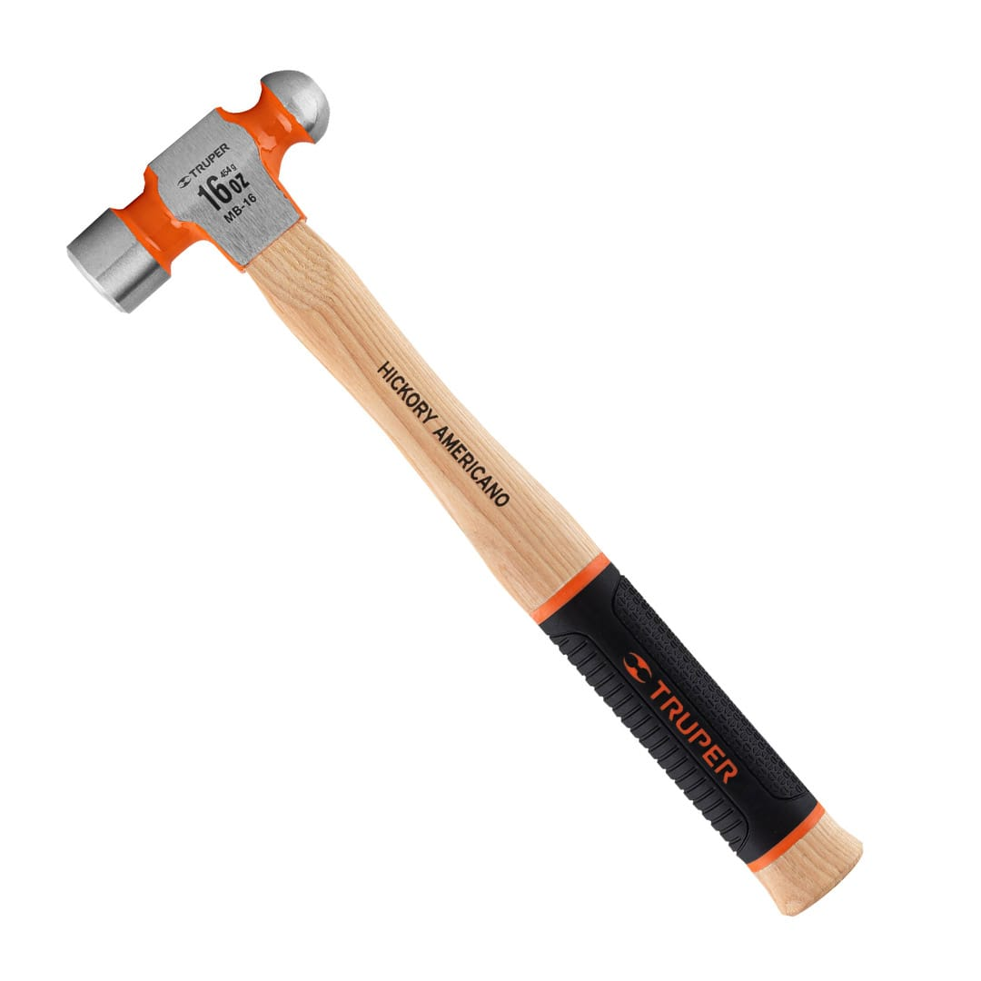 Martillo de bola 14 " (35 cm) Truper 16 oz Mango de madera con grip antiderrapante