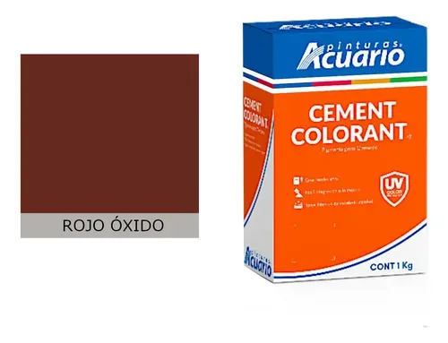 Color para cemento Rojo oxido Acuario