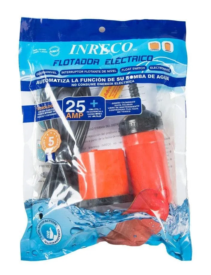 Flotador Eléctrico 25 AMP Inreco