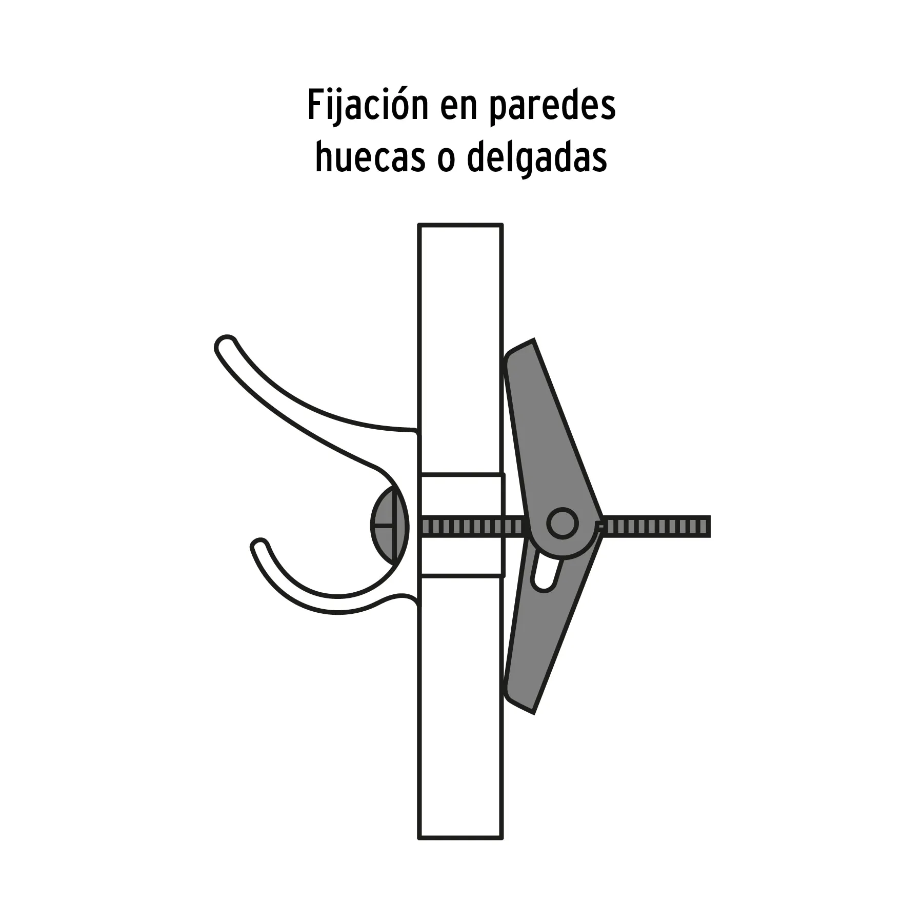 Sujetador mariposa 1/4 " Bolsa (4 pz)