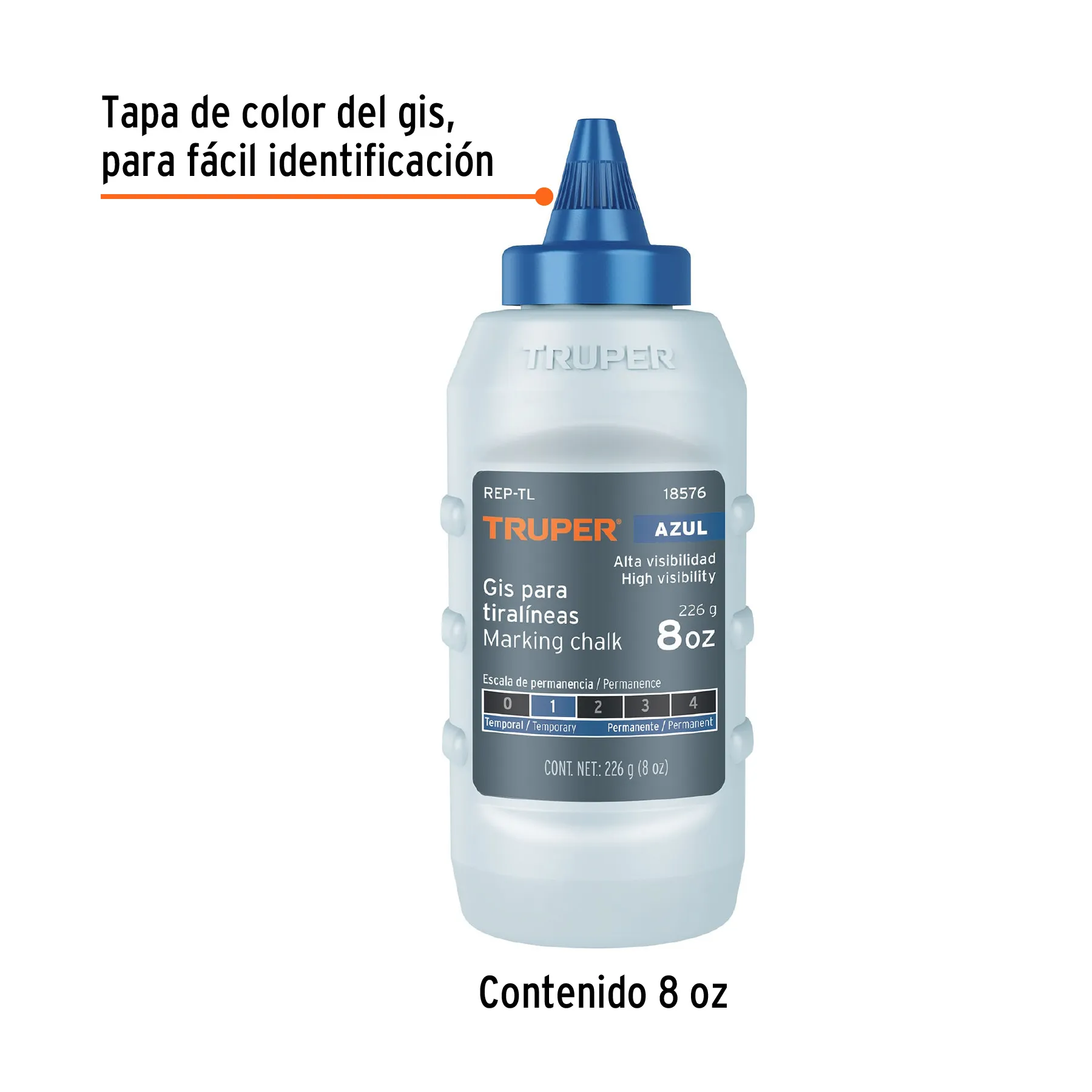 Gis para tiralineas Azul Truper