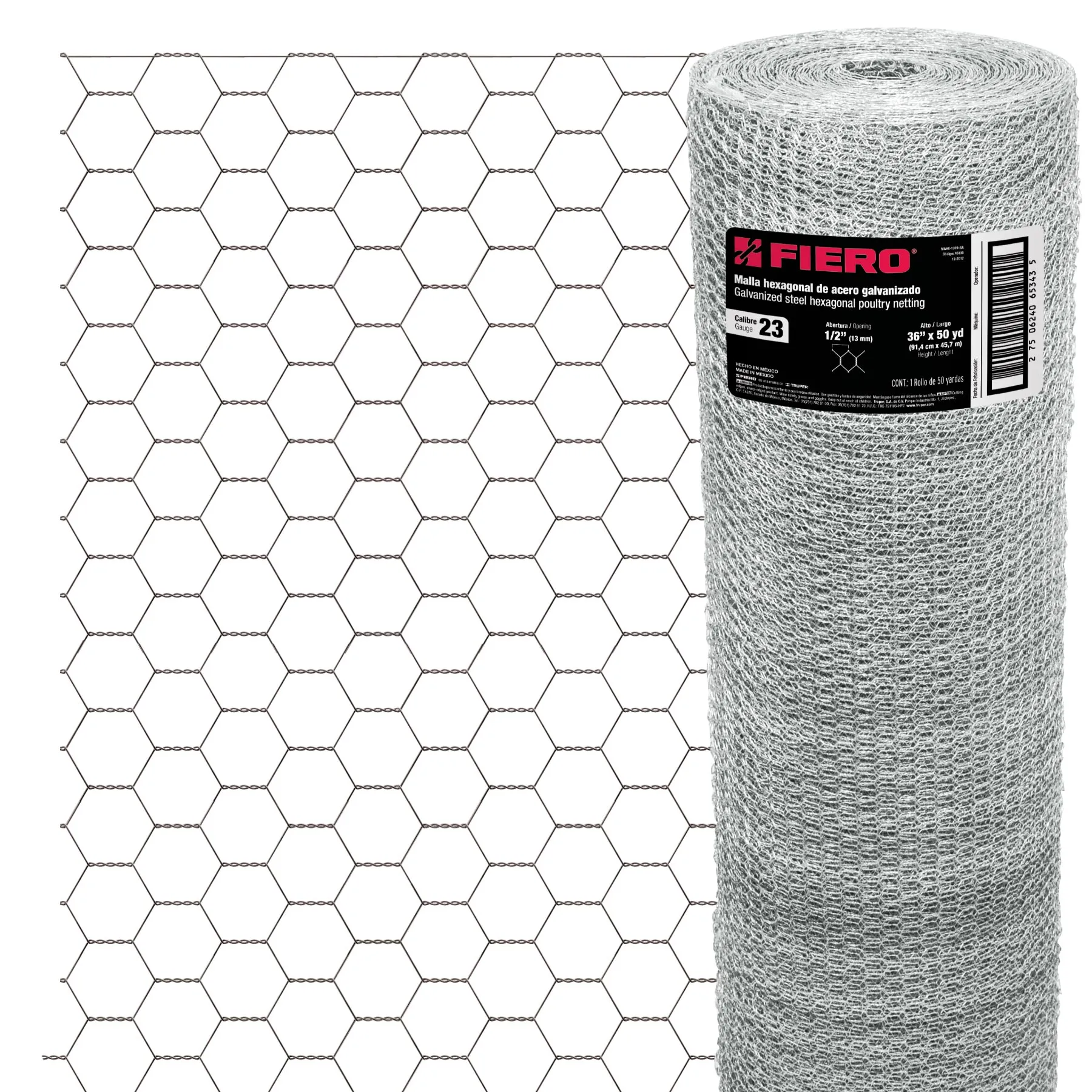 Malla para pollo 0.9 m Por rollo (45 m)