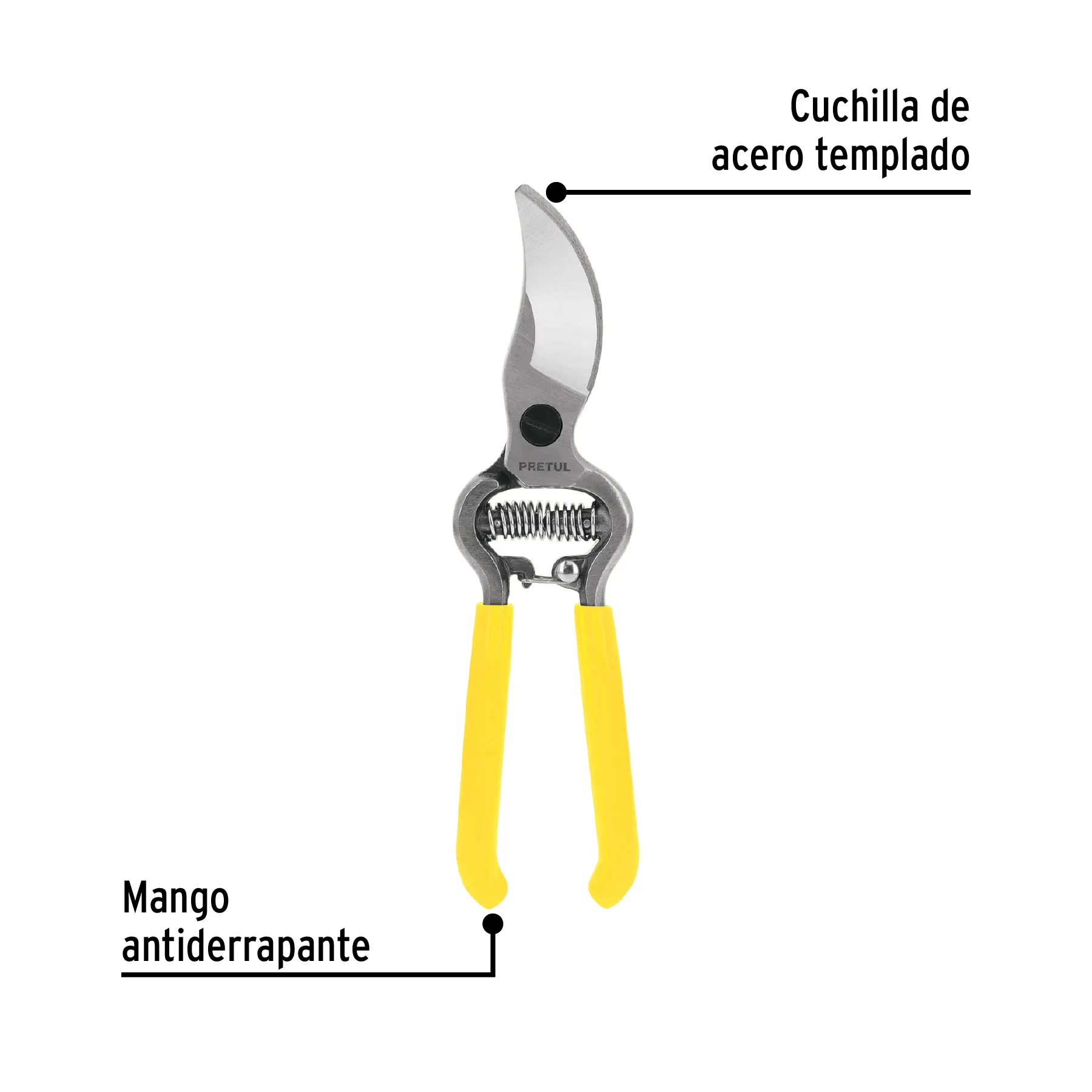 Tijeras para poda (una mano) 8 " (20 cm) Pretul Forjadas