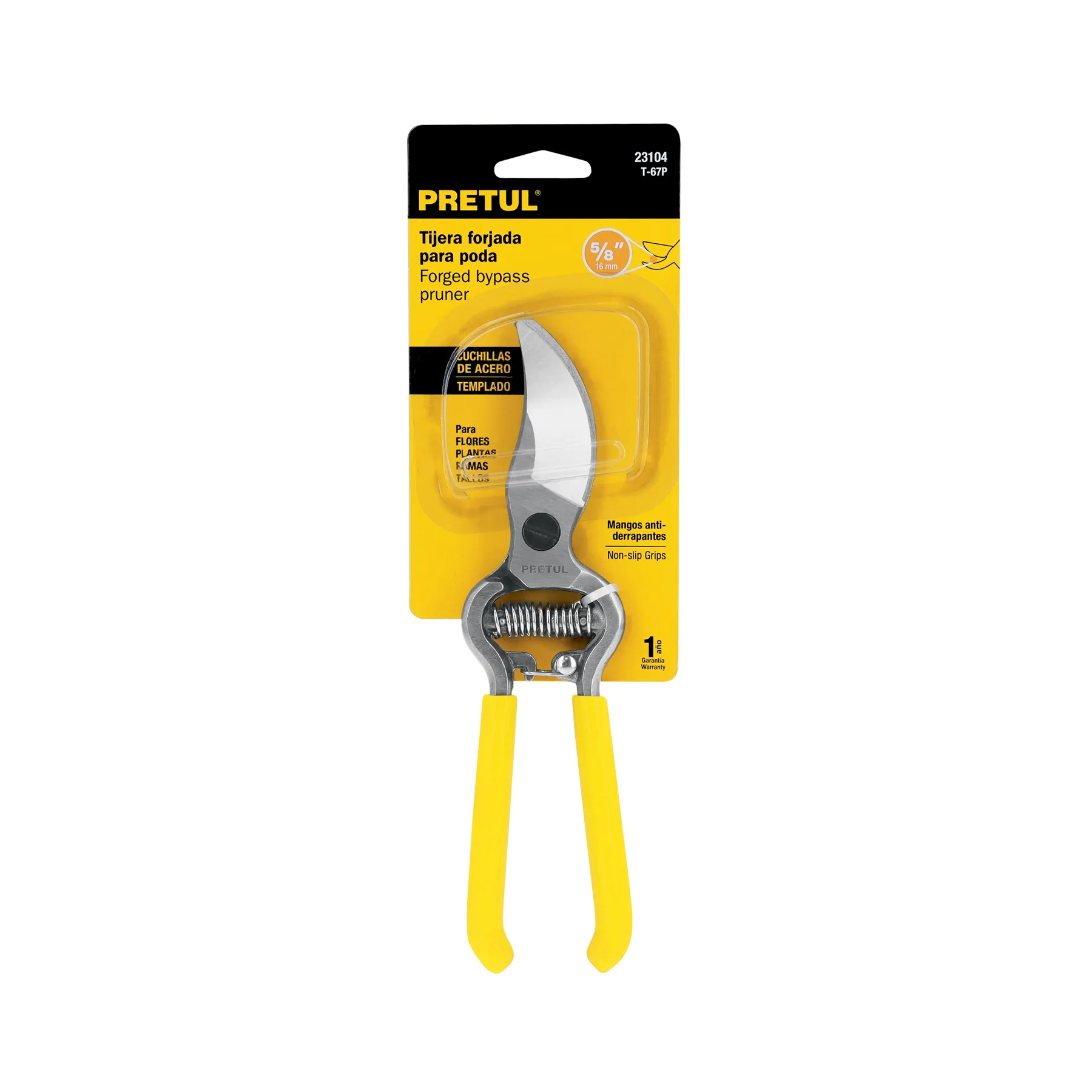 Tijeras para poda (una mano) 8 " (20 cm) Pretul Forjadas