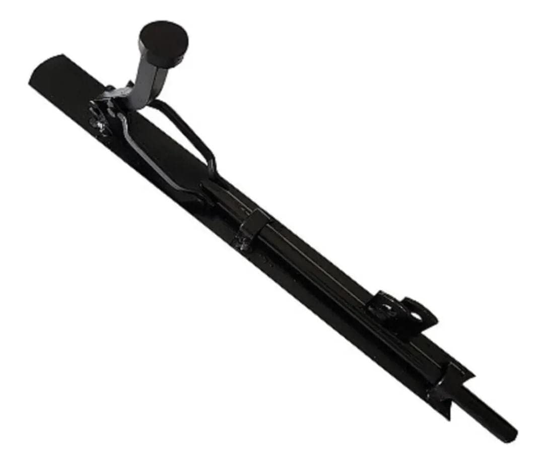 Pasador de piso para portón Negro 40 cm