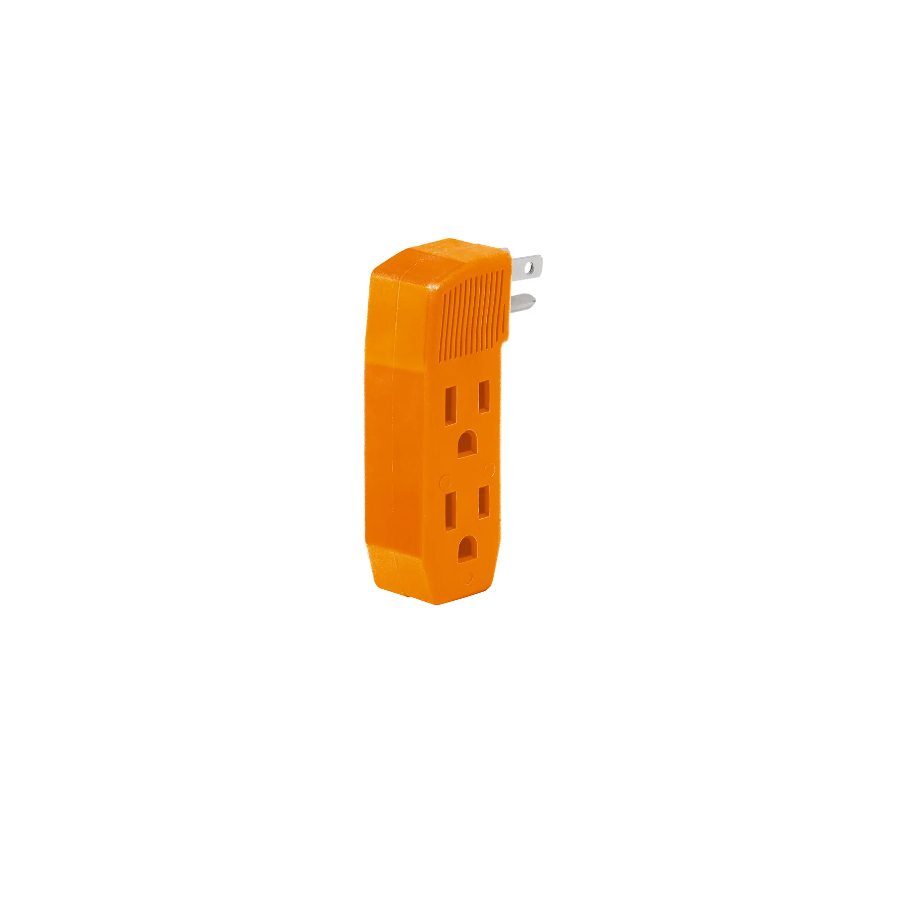 Multicontacto triple Tipo F Volteck Reforzado naranja
