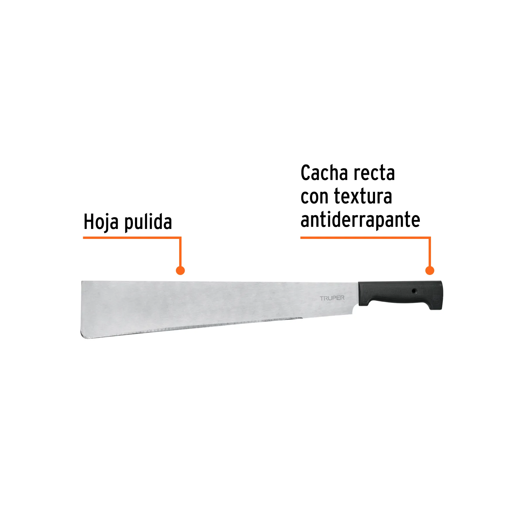 Machete 18 " Truper Punta recta