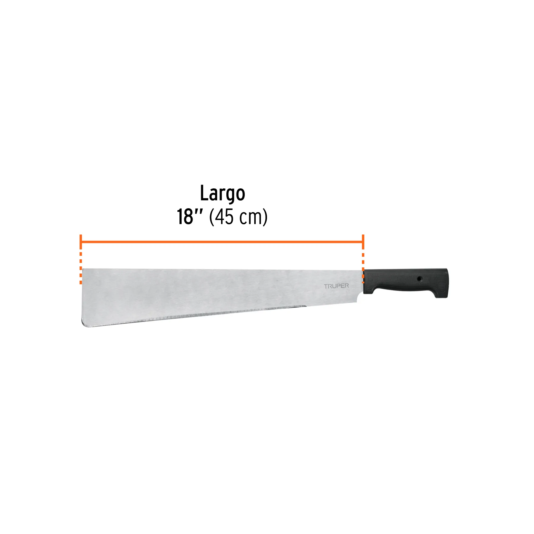 Machete 18 " Truper Punta recta