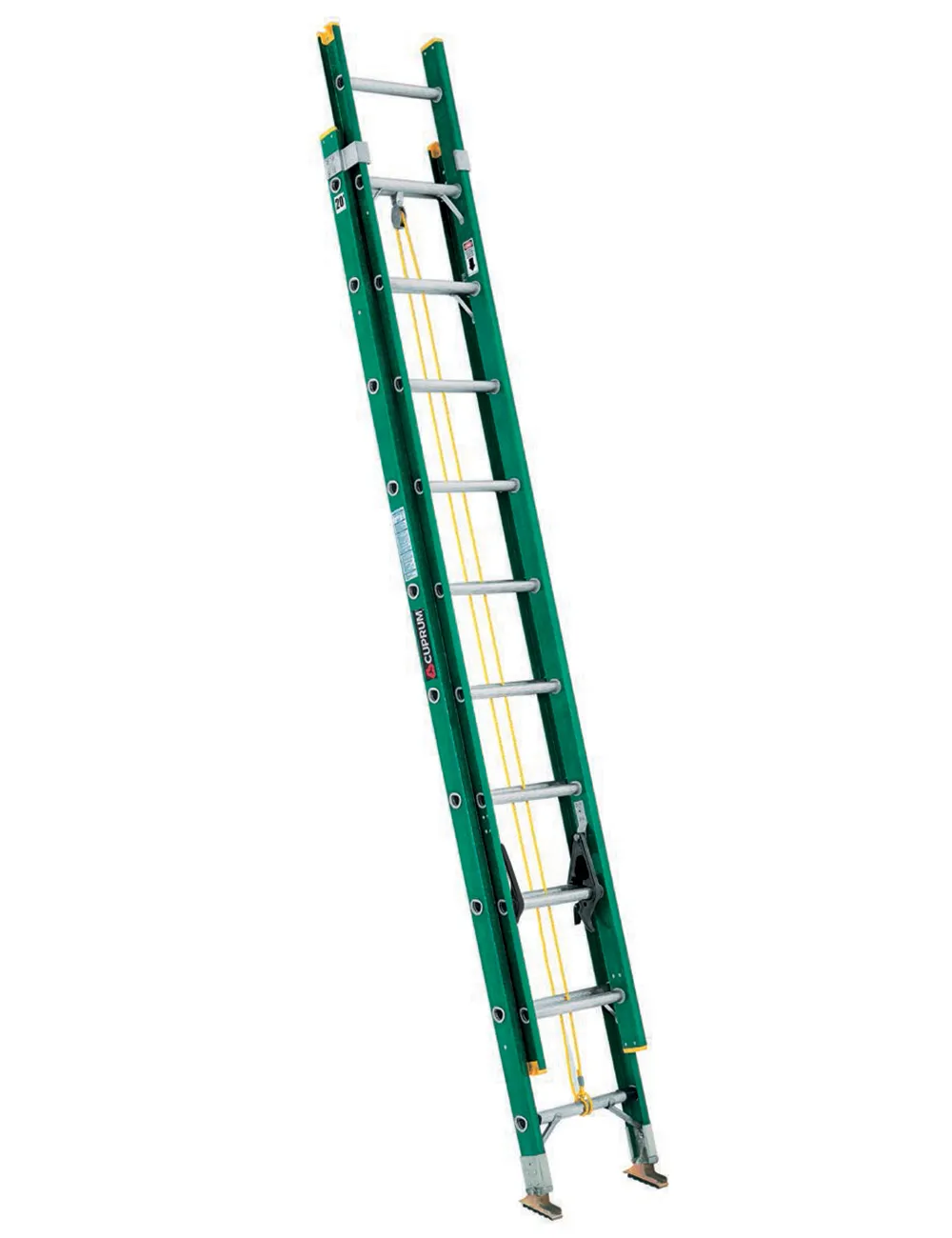 Escalera 5.18 m 175 kg (uso profesional) Cuprum Fibra de vidrio 20 peldaños Extensión