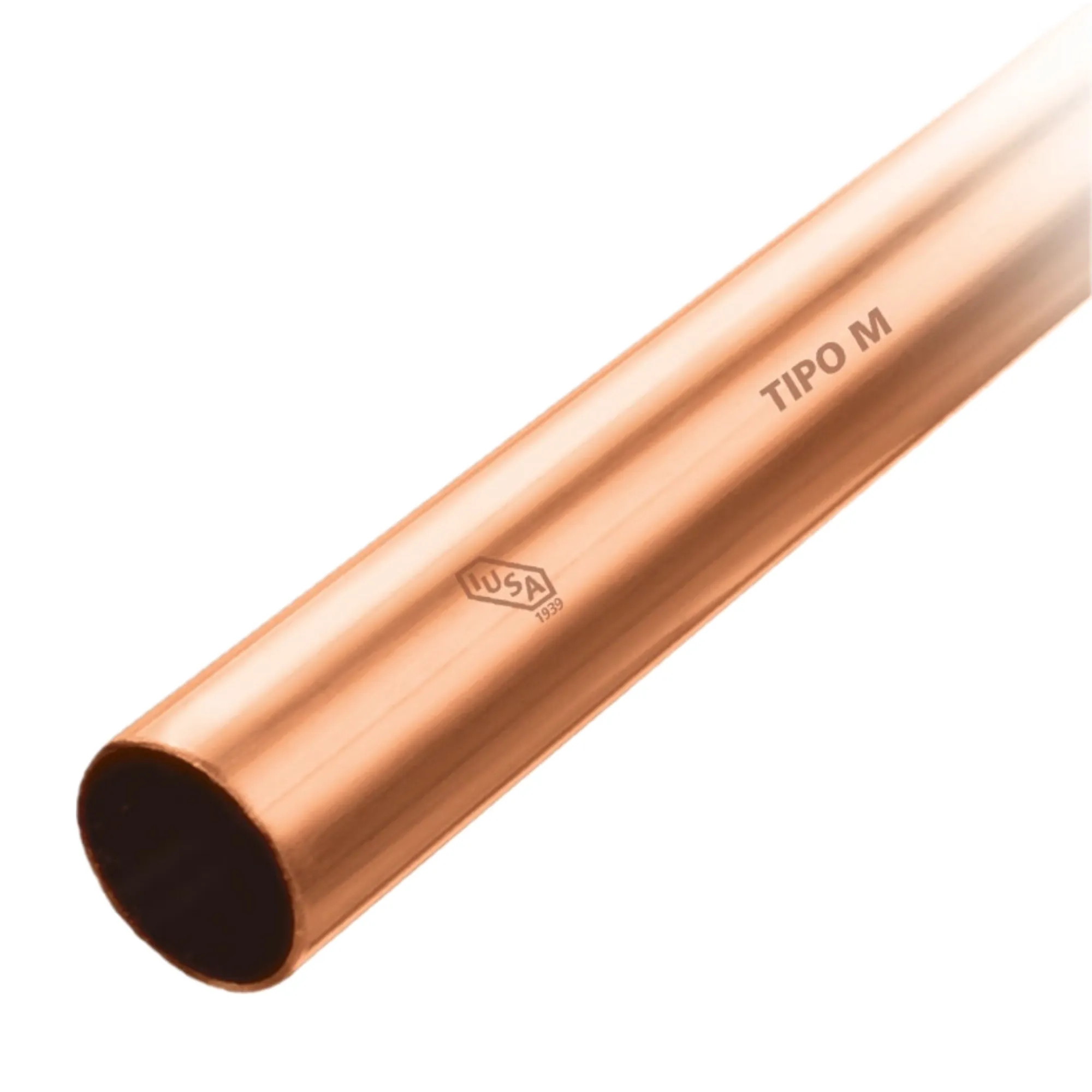 Tubo cobre Tipo M IUSA 1 " Por tramo de 6 m