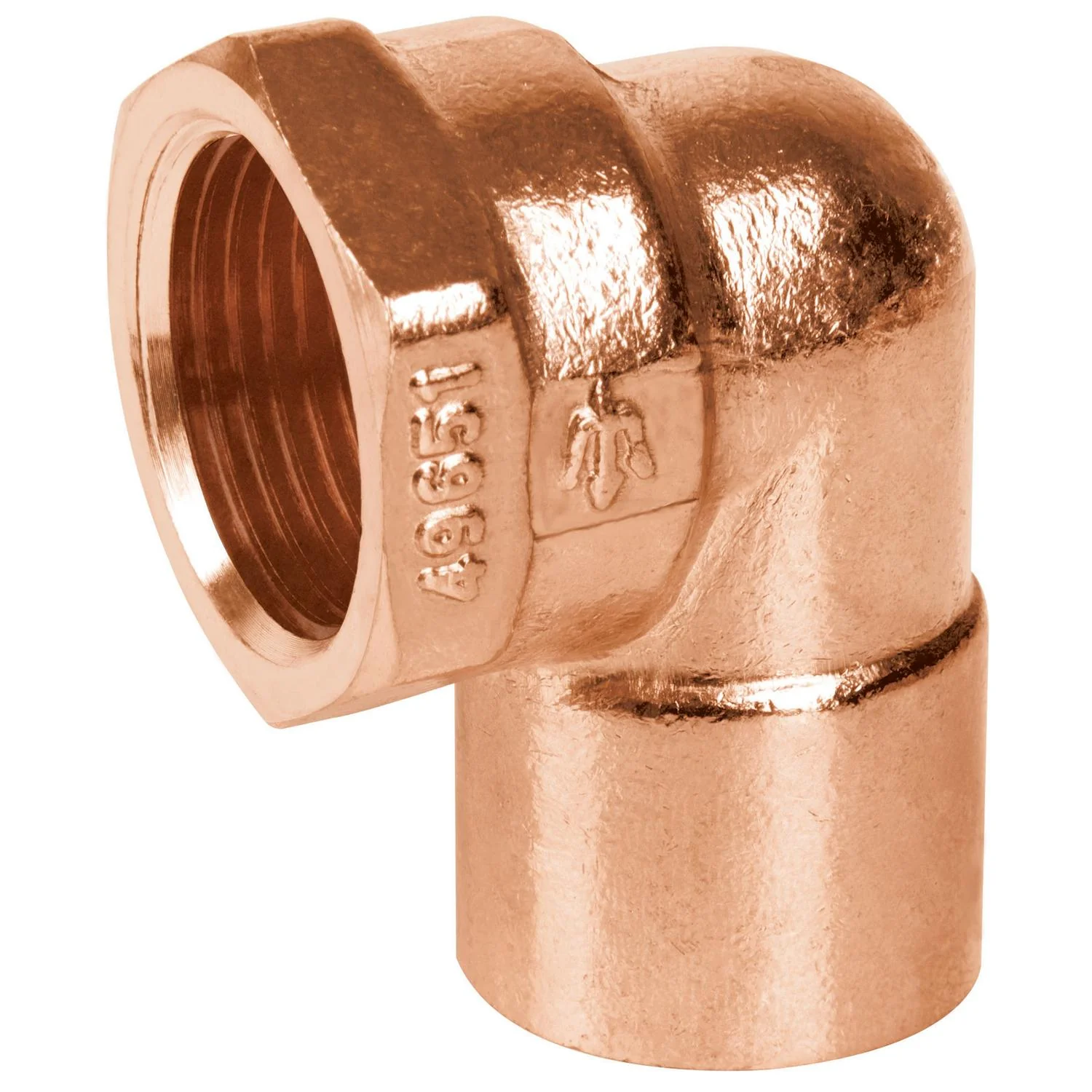 Codo pipa cobre