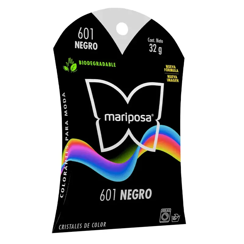 Colorante para ropa Negro Mariposa Polvo