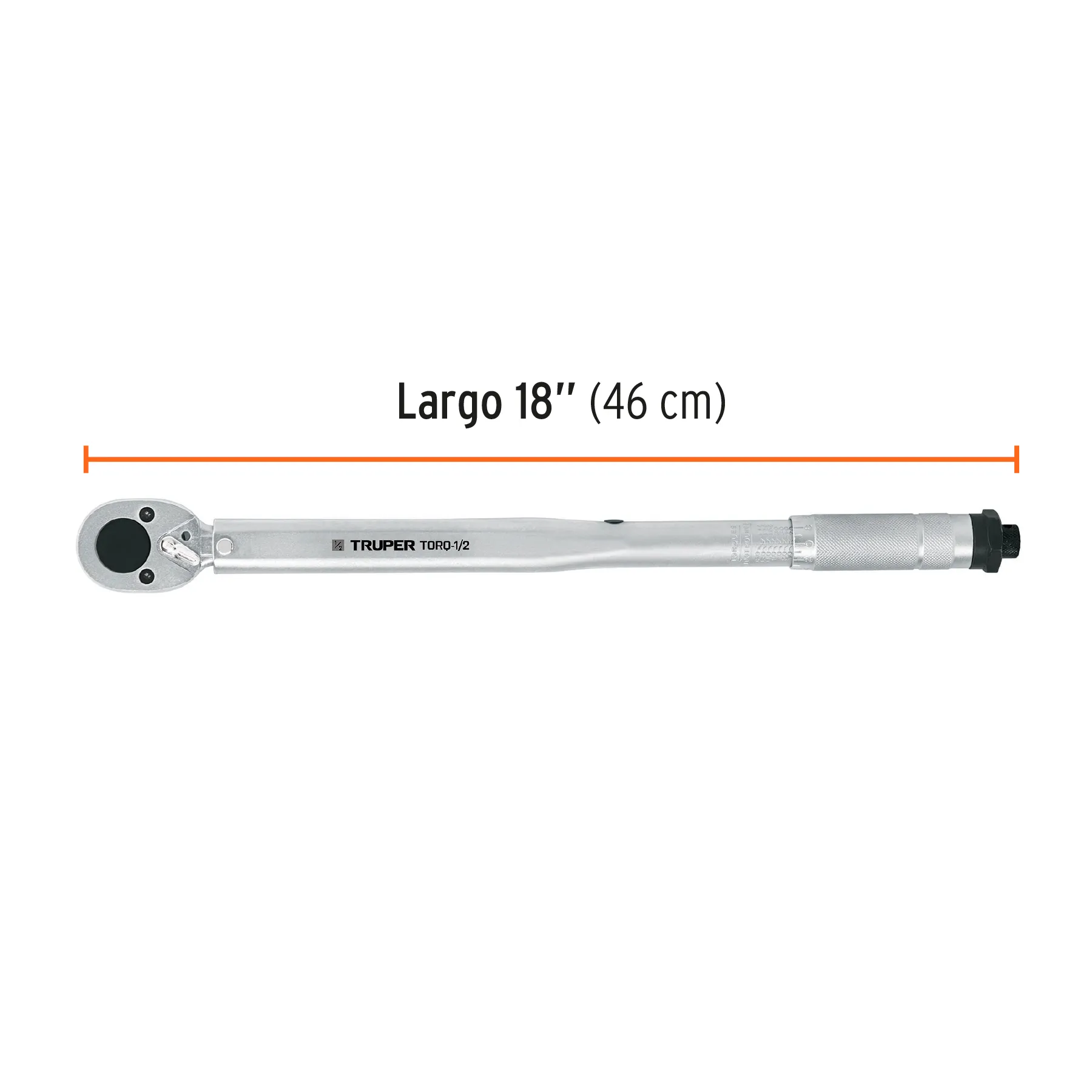 Torquimetro Doble escala Truper 1/2 " Sistema reversible