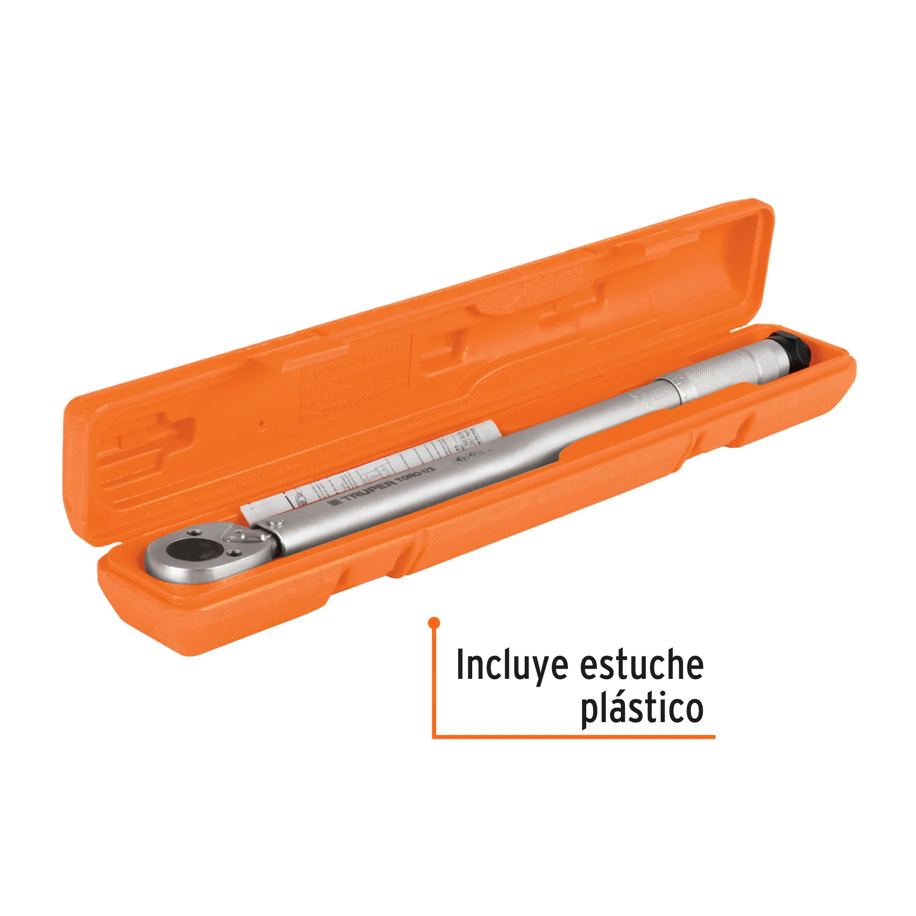 Torquimetro Doble escala Truper 1/2 " Sistema reversible