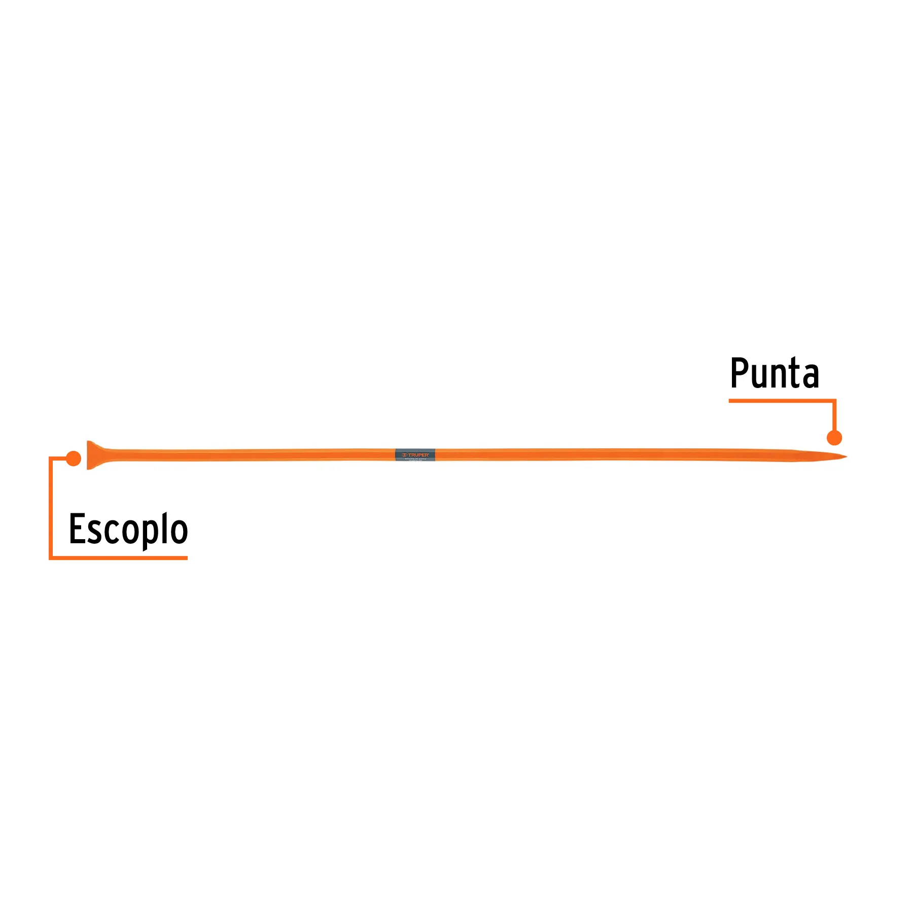 Barreta de punta 1.75 m Truper
