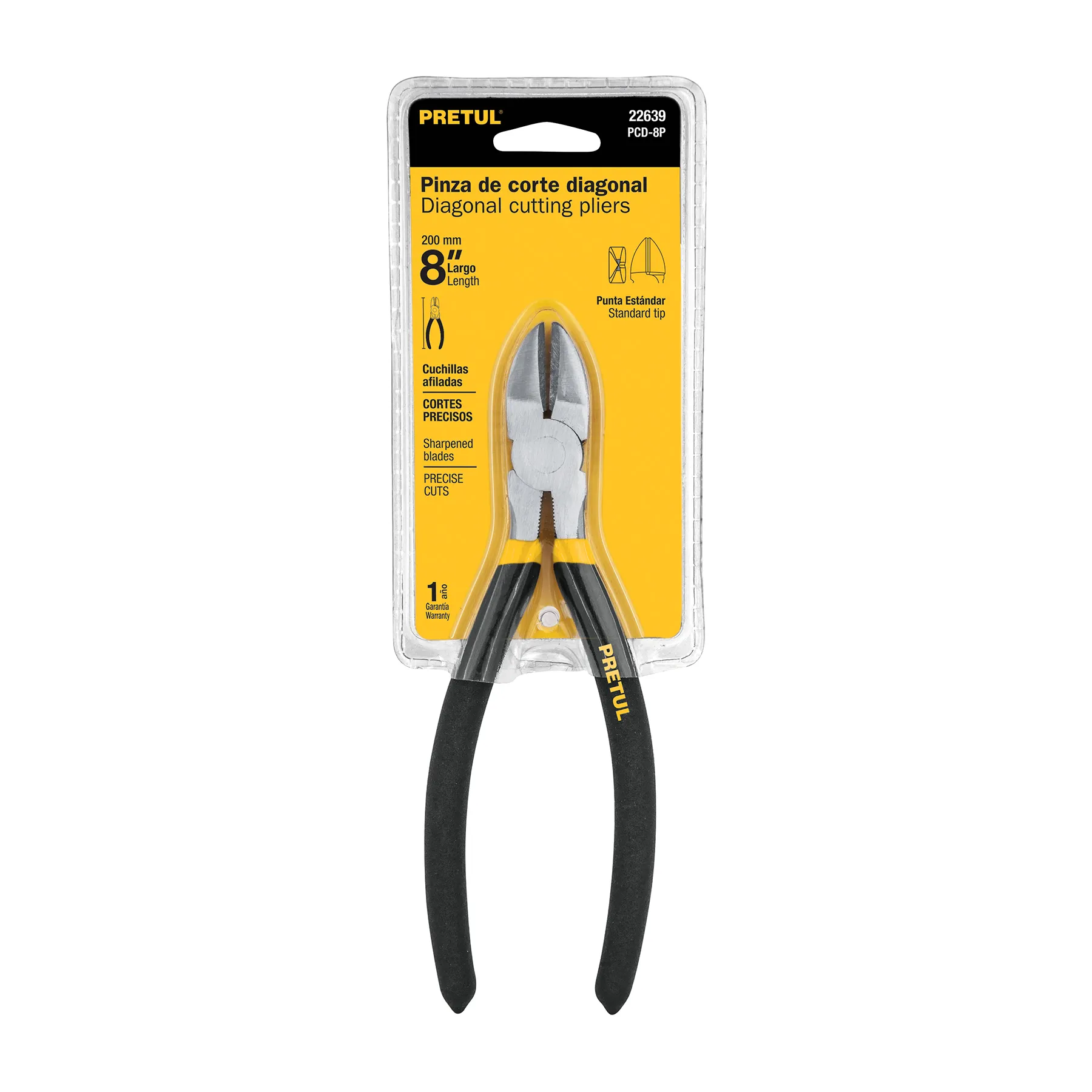 Pinzas de corte diagonal 8 " Pretul PVC