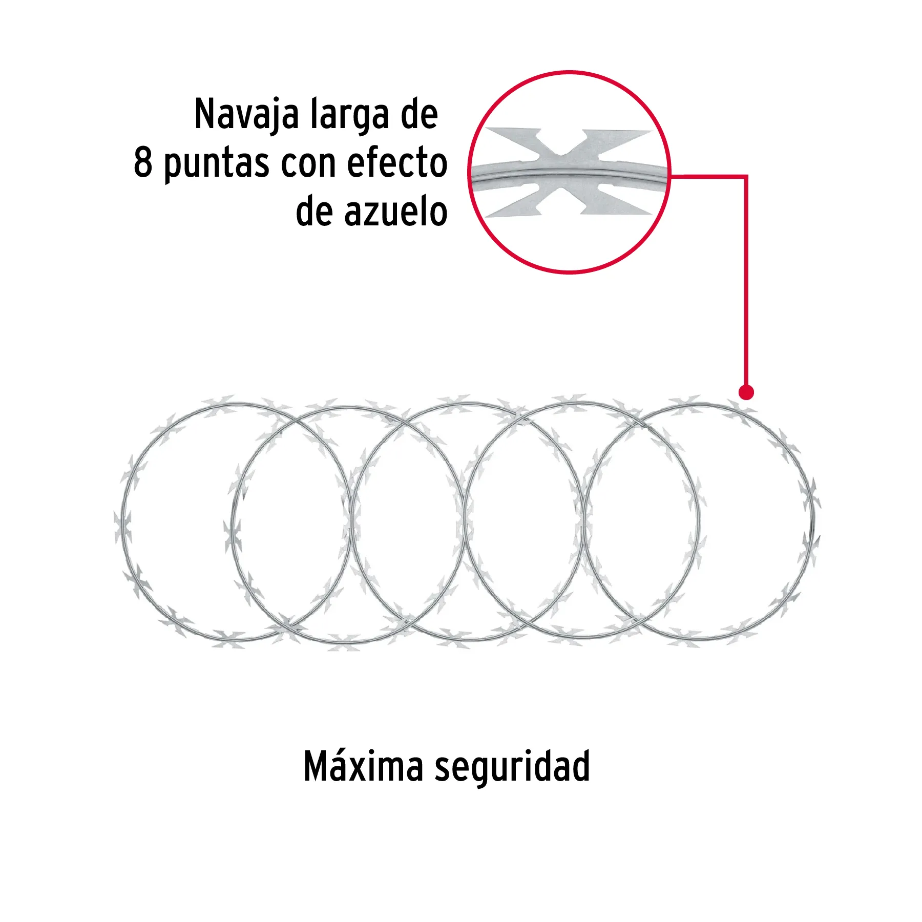 Concertina 8 m Truper Maxima seguridad