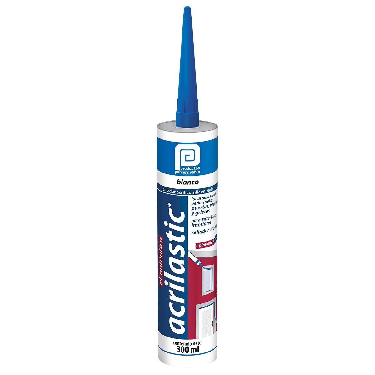 Silicón (Sellador) Blanco acrilastic Cartucho Acrílico