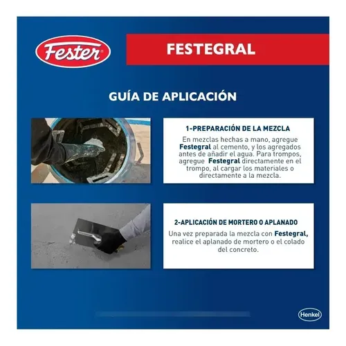 Impermeabilizante para concreto 2 Kg Fester Festergral