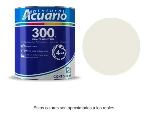 Pintura de esmalte Blanco hueso 1 L (1000 ml) Acuario 300
