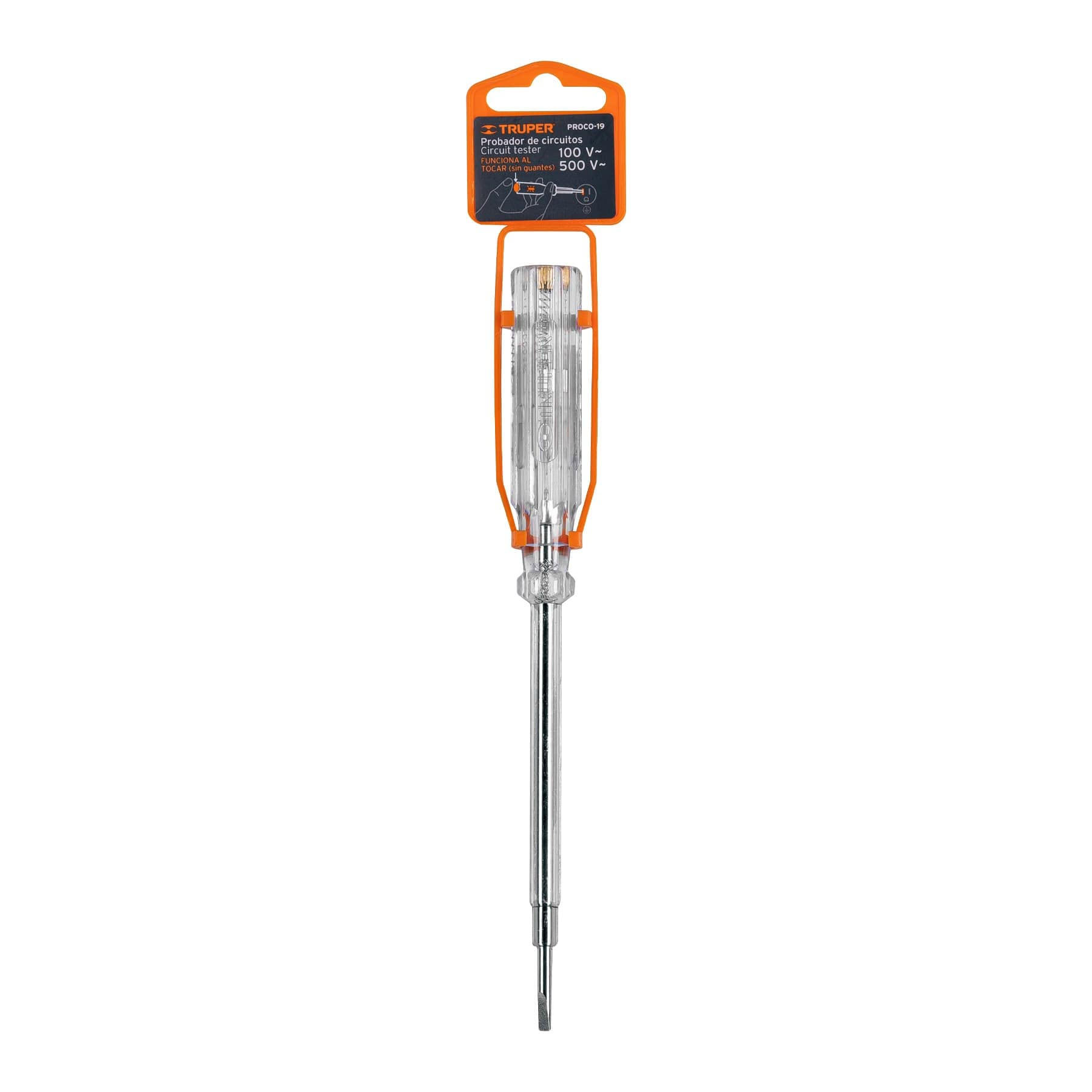Probador de circuitos 19 CM Truper Tipo desarmador