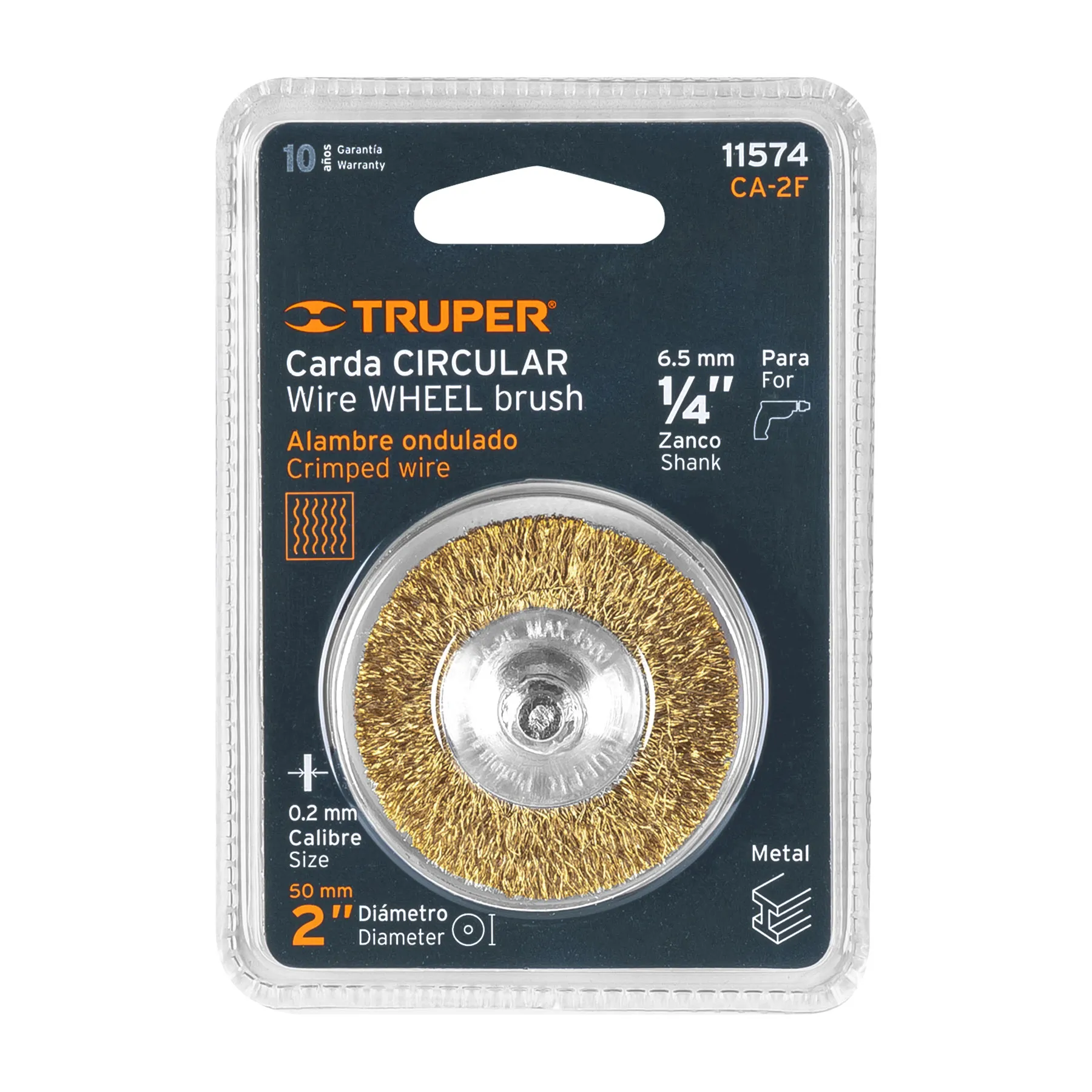 Carda circular para taladro Fino 2 " Truper