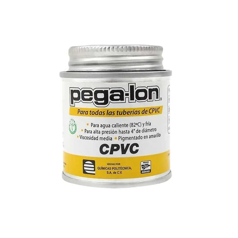 Pegamento para tubería Amarillo 90 ml Pega-lon Bote CPVC