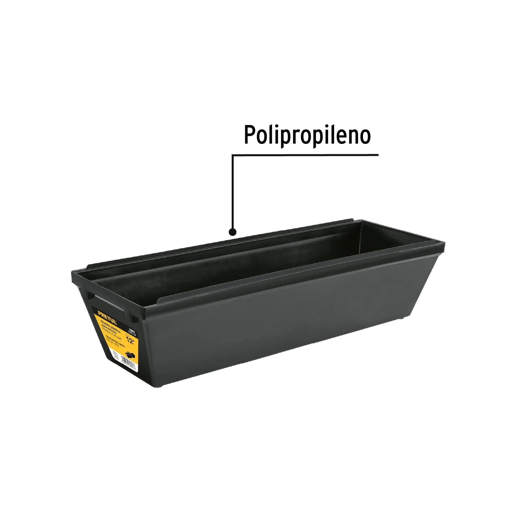 Charola para mezcla Pretul Plastica Largo 35 cm