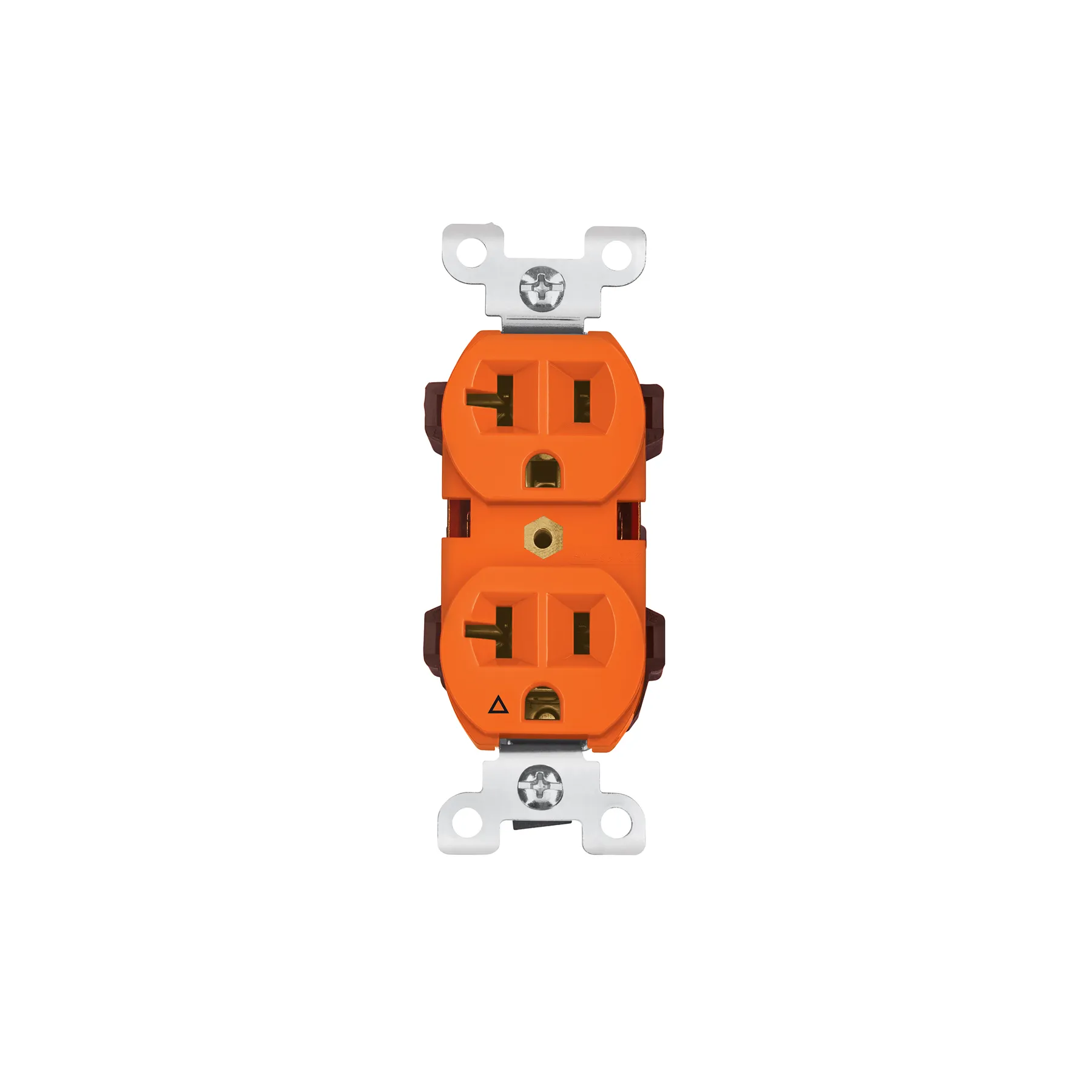 Receptáculo duplex Naranja Volteck