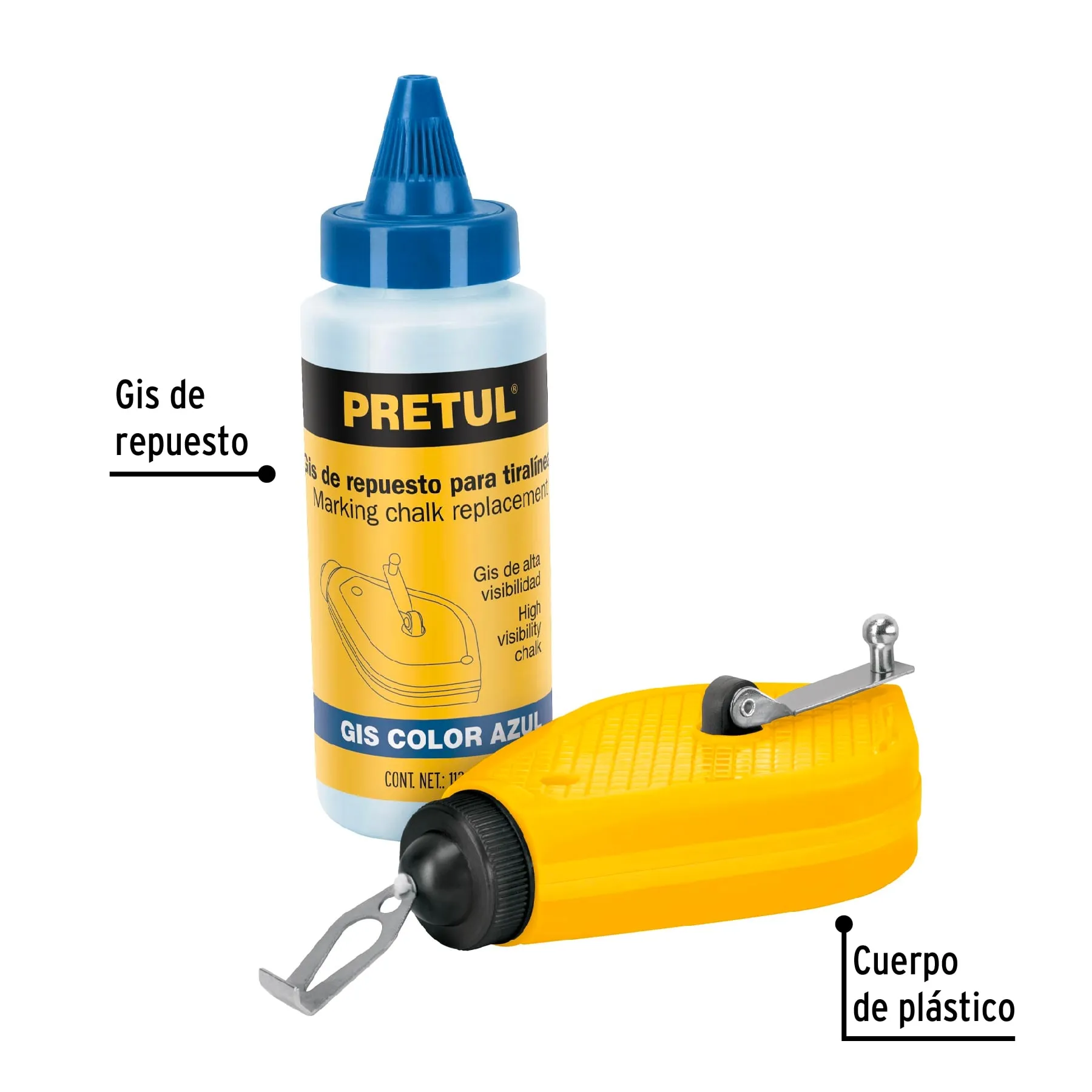 Tiralineas Con gis Pretul Plastico
