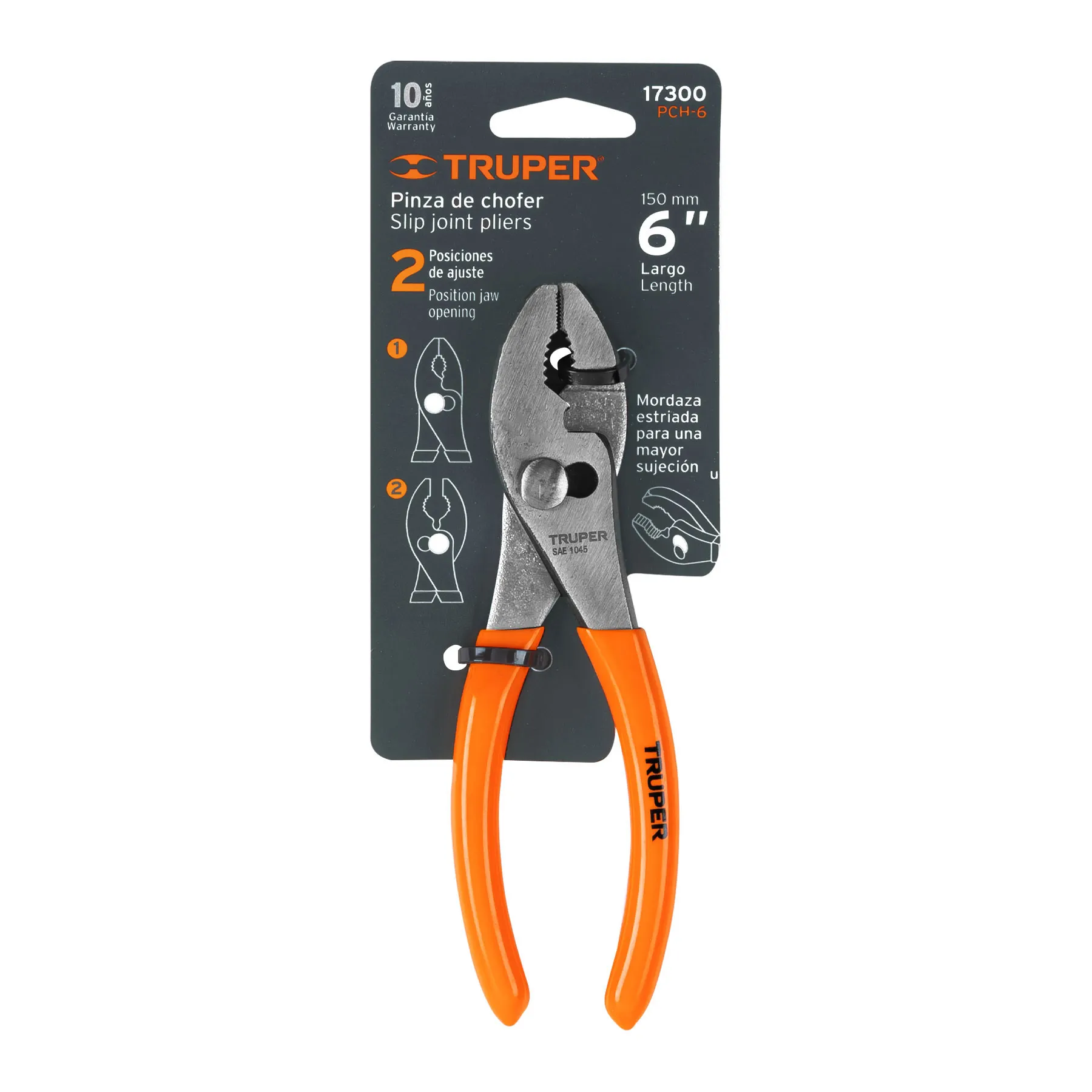 Pinzas de chofer 6 " Truper PVC