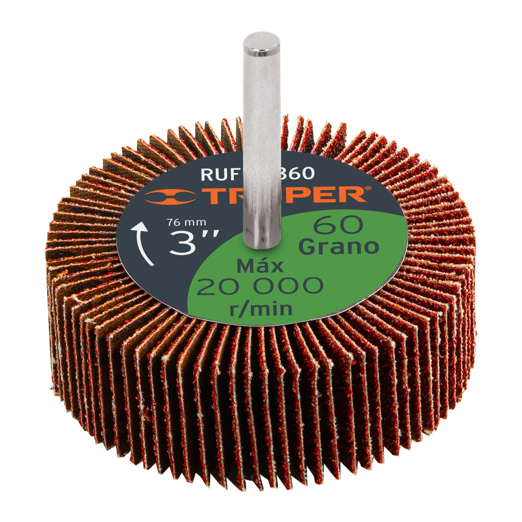 Rueda flap 3 " 60 Truper