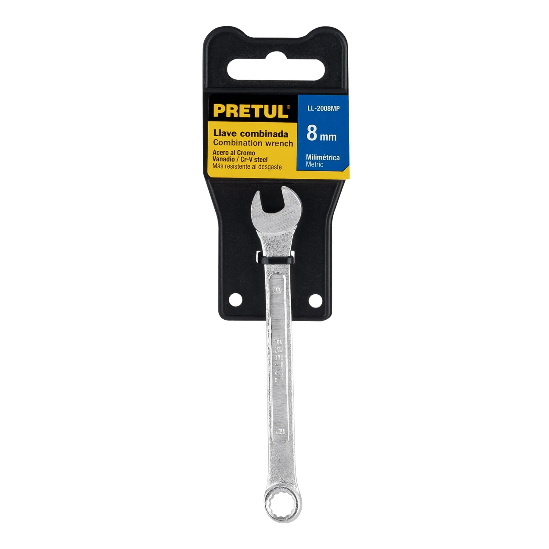 Llave combinada Pretul 8 mm Milimétrica