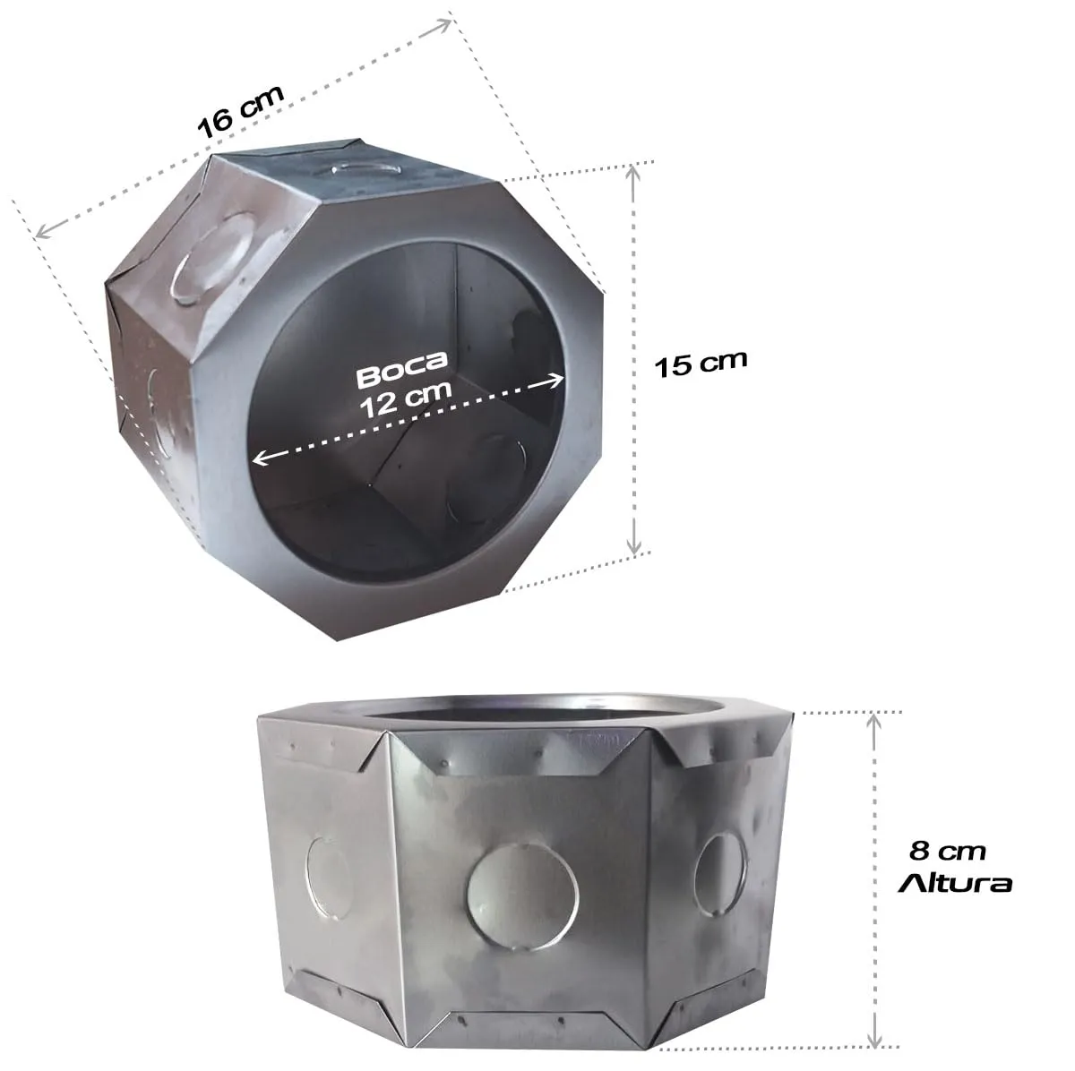 Bote integral 8 cm  15 cm