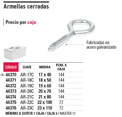 Armella 20 x 70 Fiero Cerrada